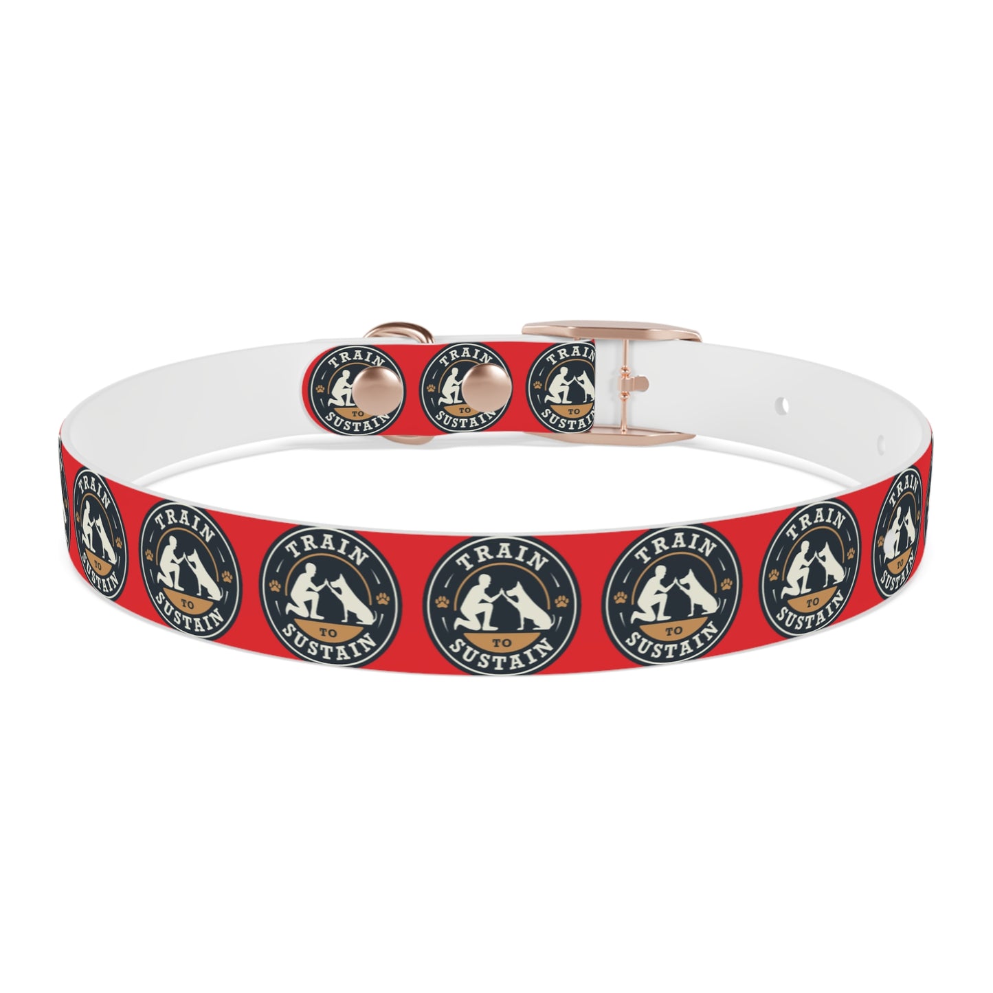 Train to Sustain Design - Dog Collar (Red)