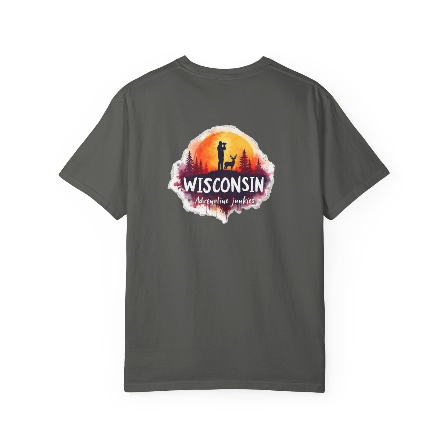 Wisconsin Adrenaline Junkies Unisex Garment-Dyed T-shirt