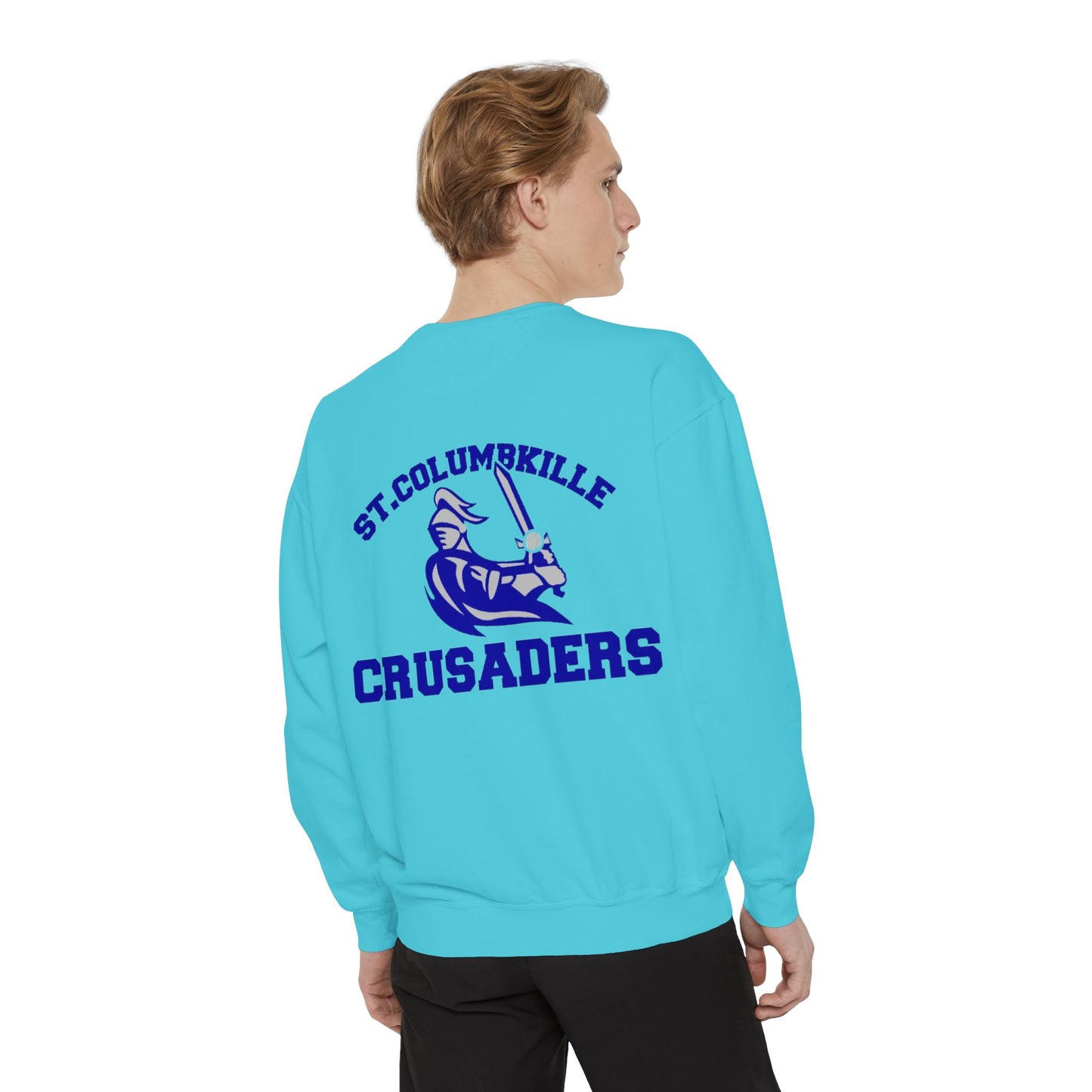 St. Columbkille Crusaders - Unisex Garment-Dyed Sweatshirt