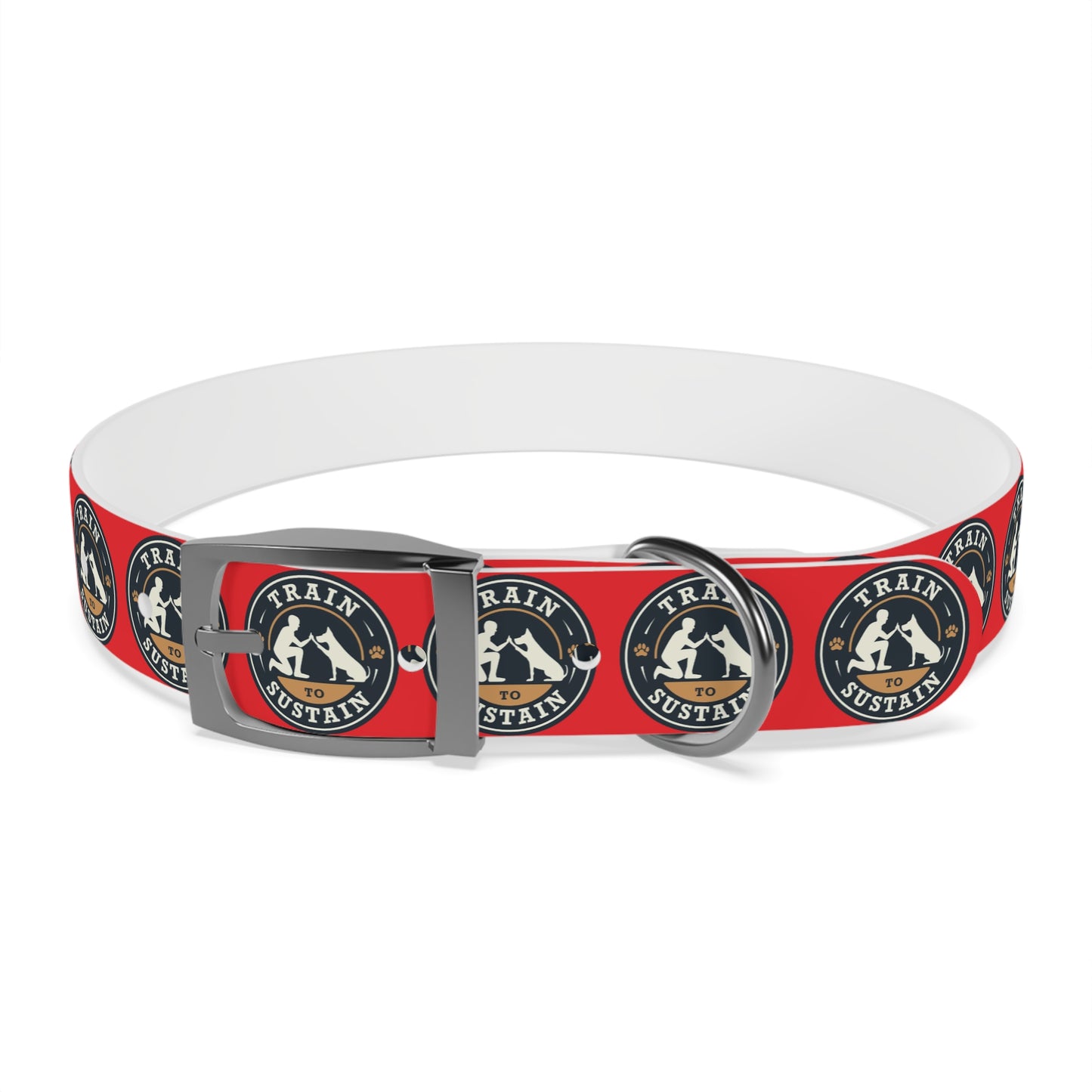 Train to Sustain Design - Dog Collar (Red)