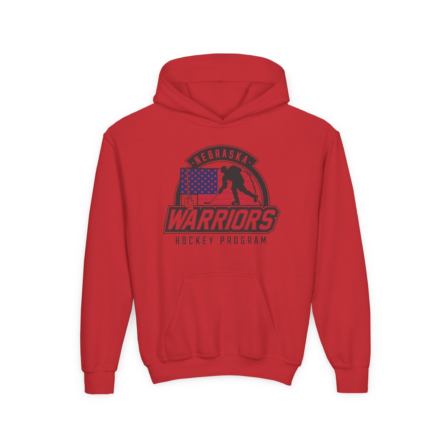 Nebraska Warriors Hockey Program Youth Hooded Sweatshirt