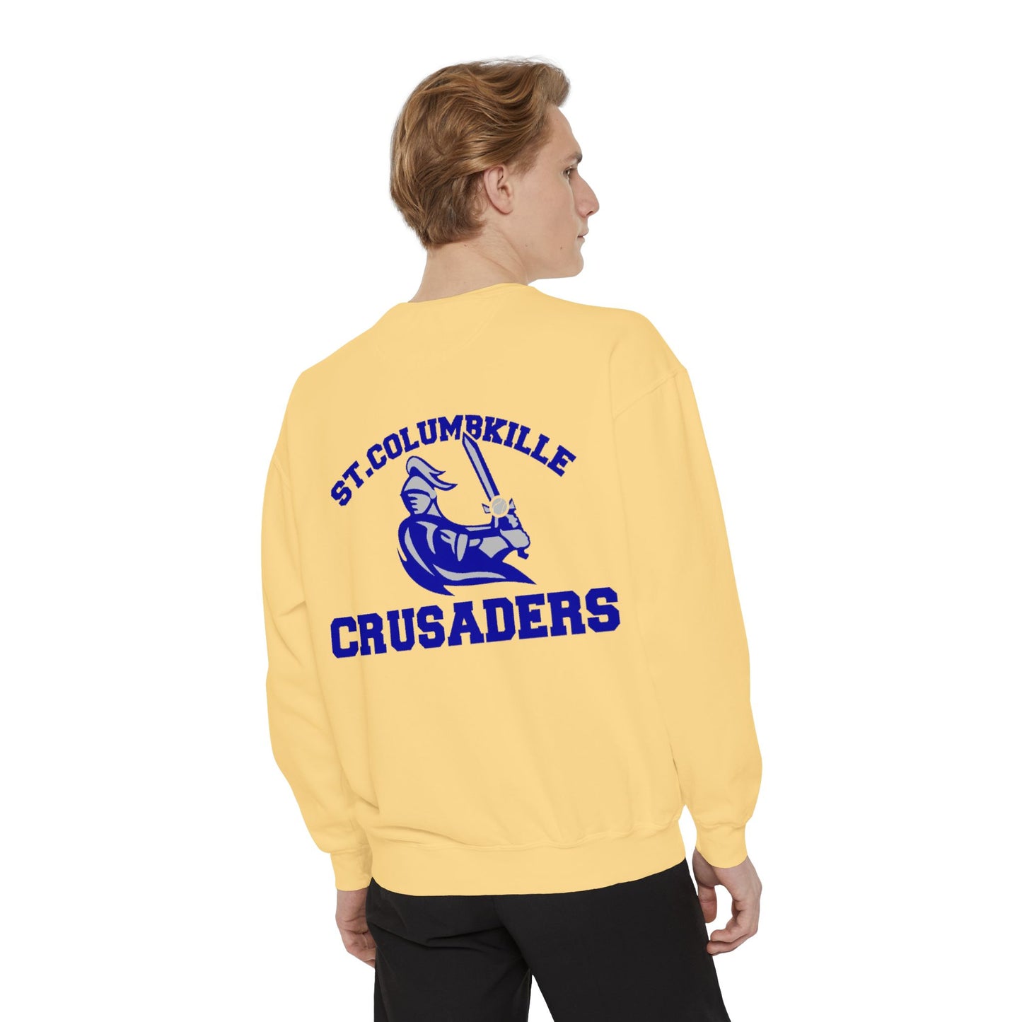 St. Columbkille Crusaders - Unisex Garment-Dyed Sweatshirt