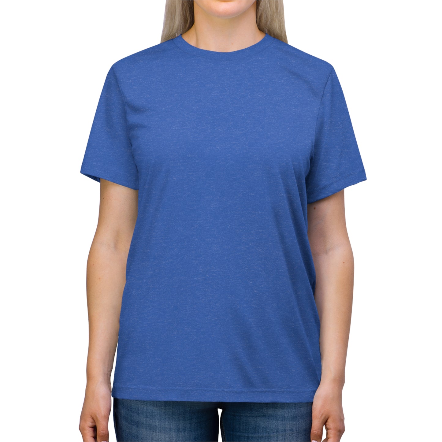Label in neck - Template - Unisex Triblend Tee