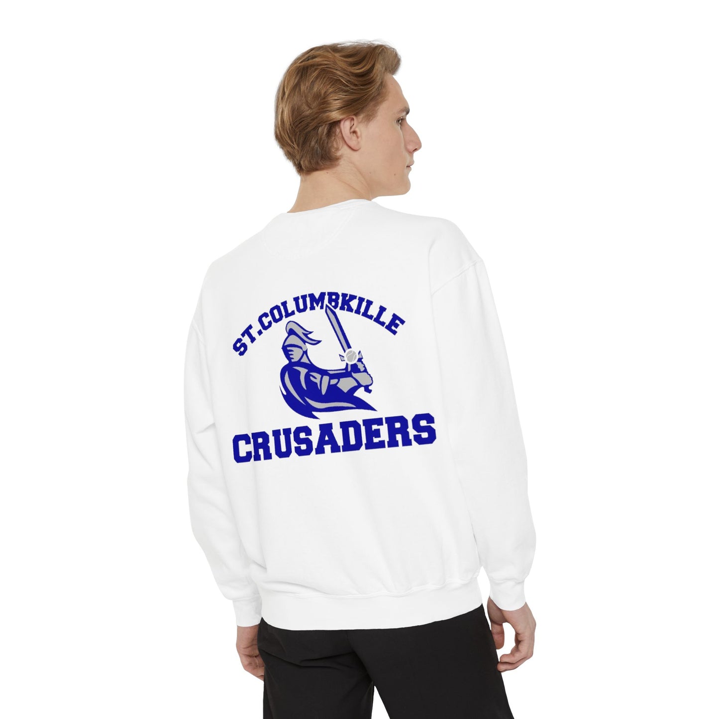 St. Columbkille Crusaders - Unisex Garment-Dyed Sweatshirt