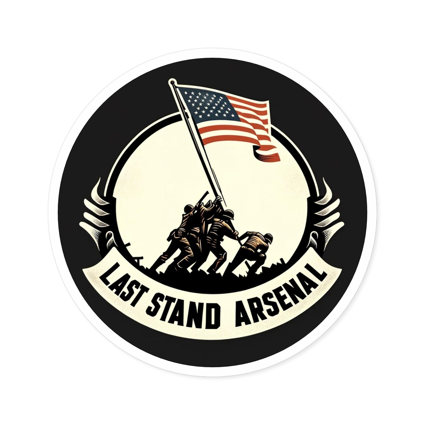 Last Stand Arsenal - All Together Round Sticker