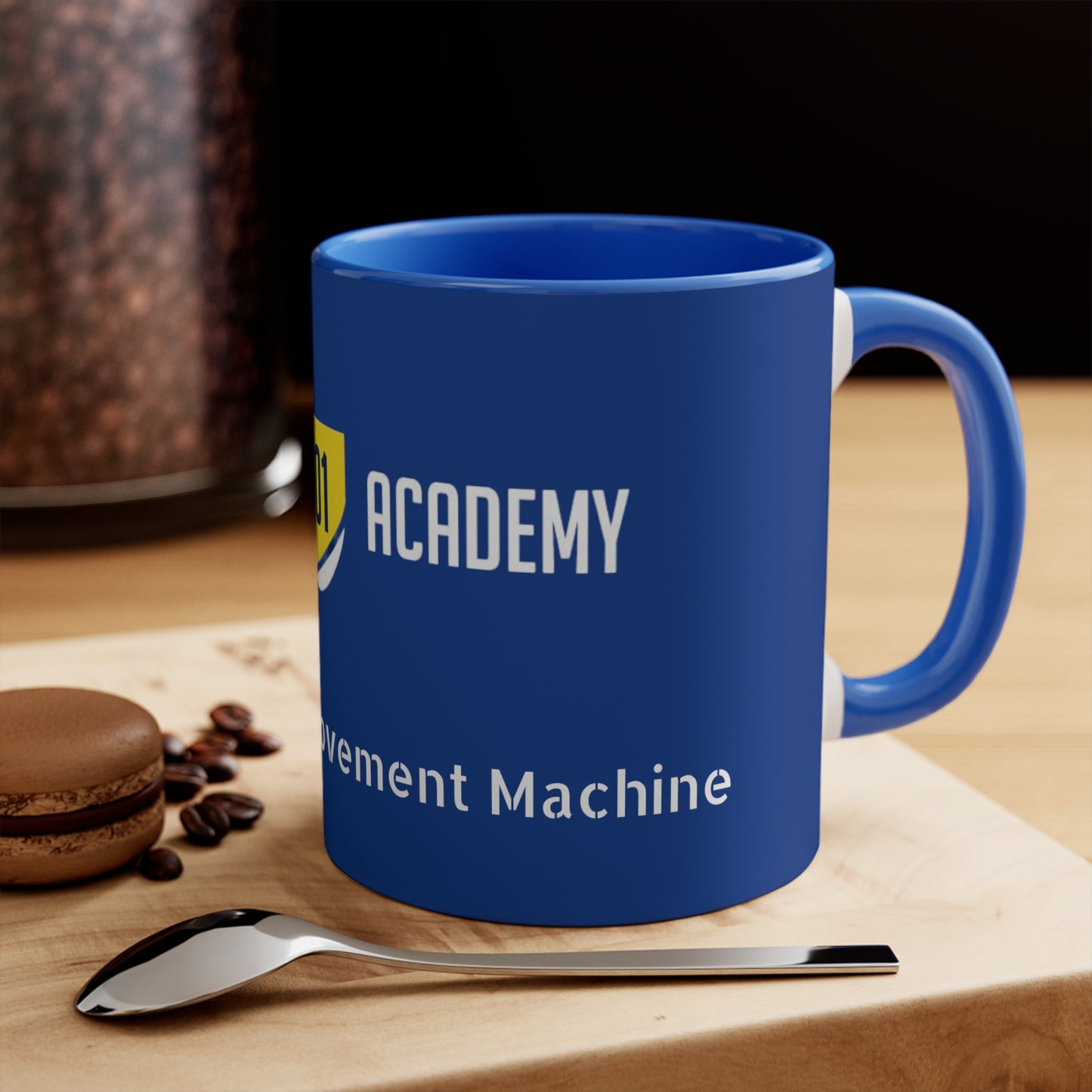 Training 101 Academy 11oz Accent Mug blue yellow