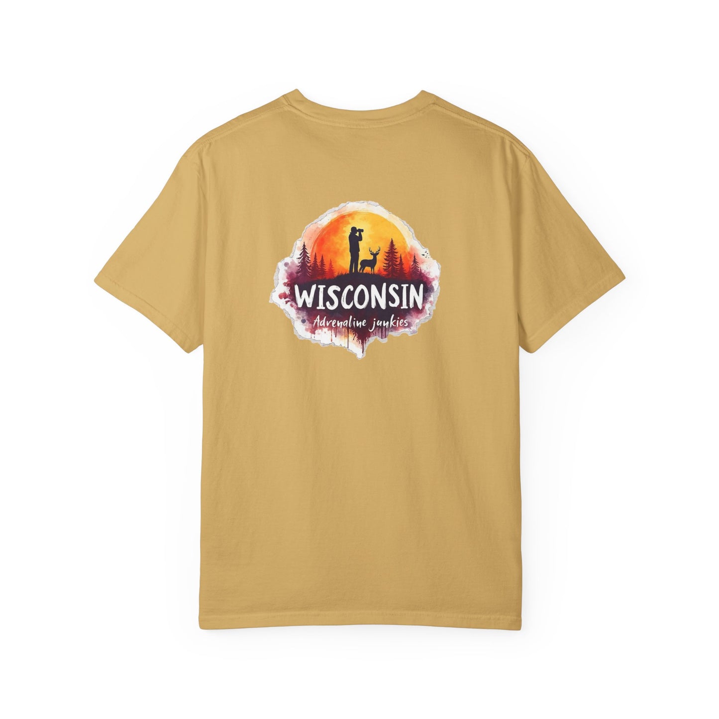 Wisconsin Adrenaline Junkies Unisex Garment-Dyed T-shirt