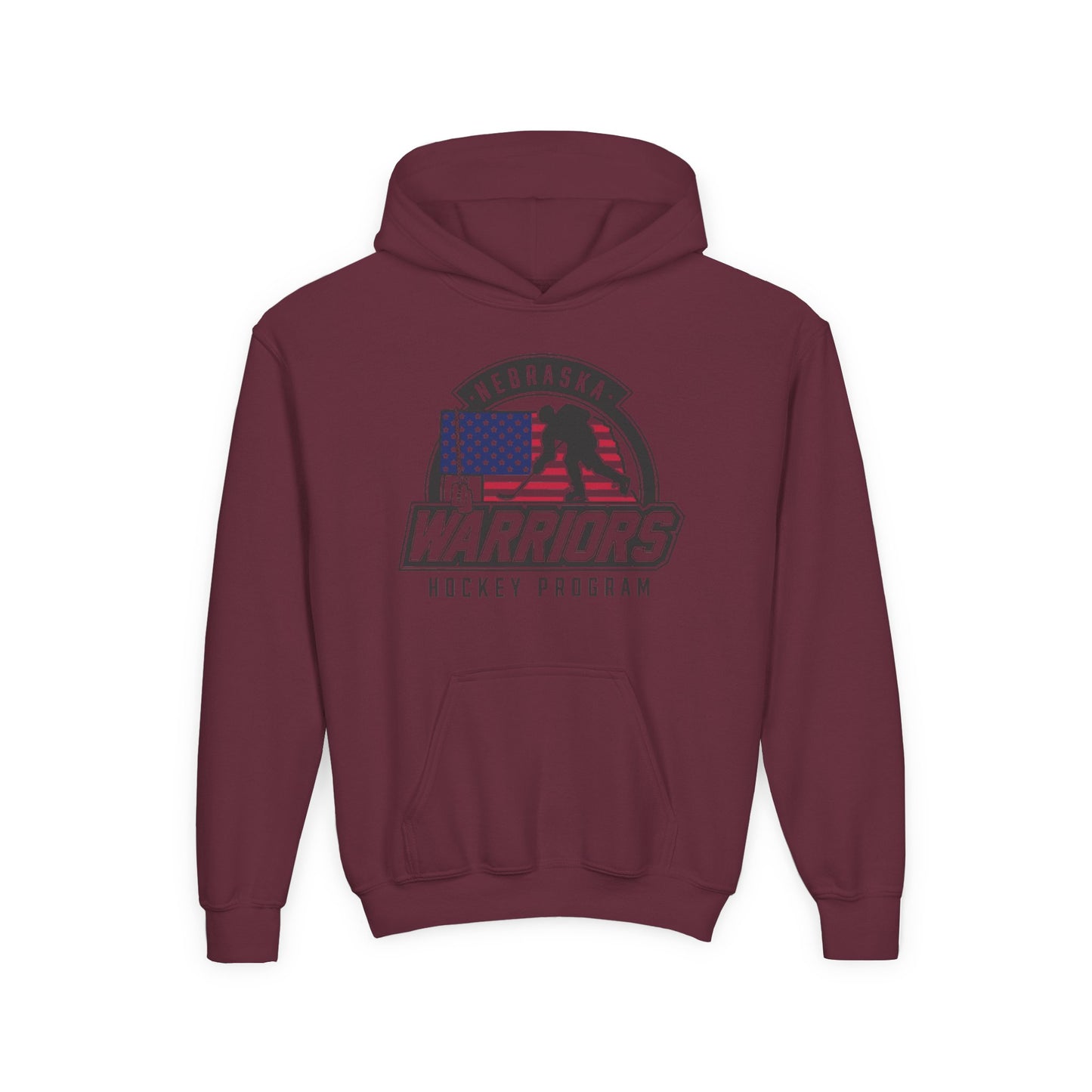 Nebraska Warriors Hockey Program Youth Hooded Sweatshirt