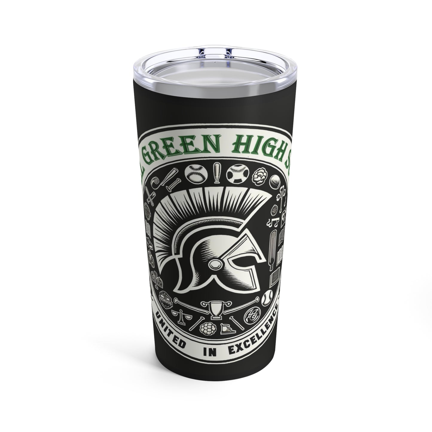 Hazel Green - Baseball Trojan Tumbler 20oz