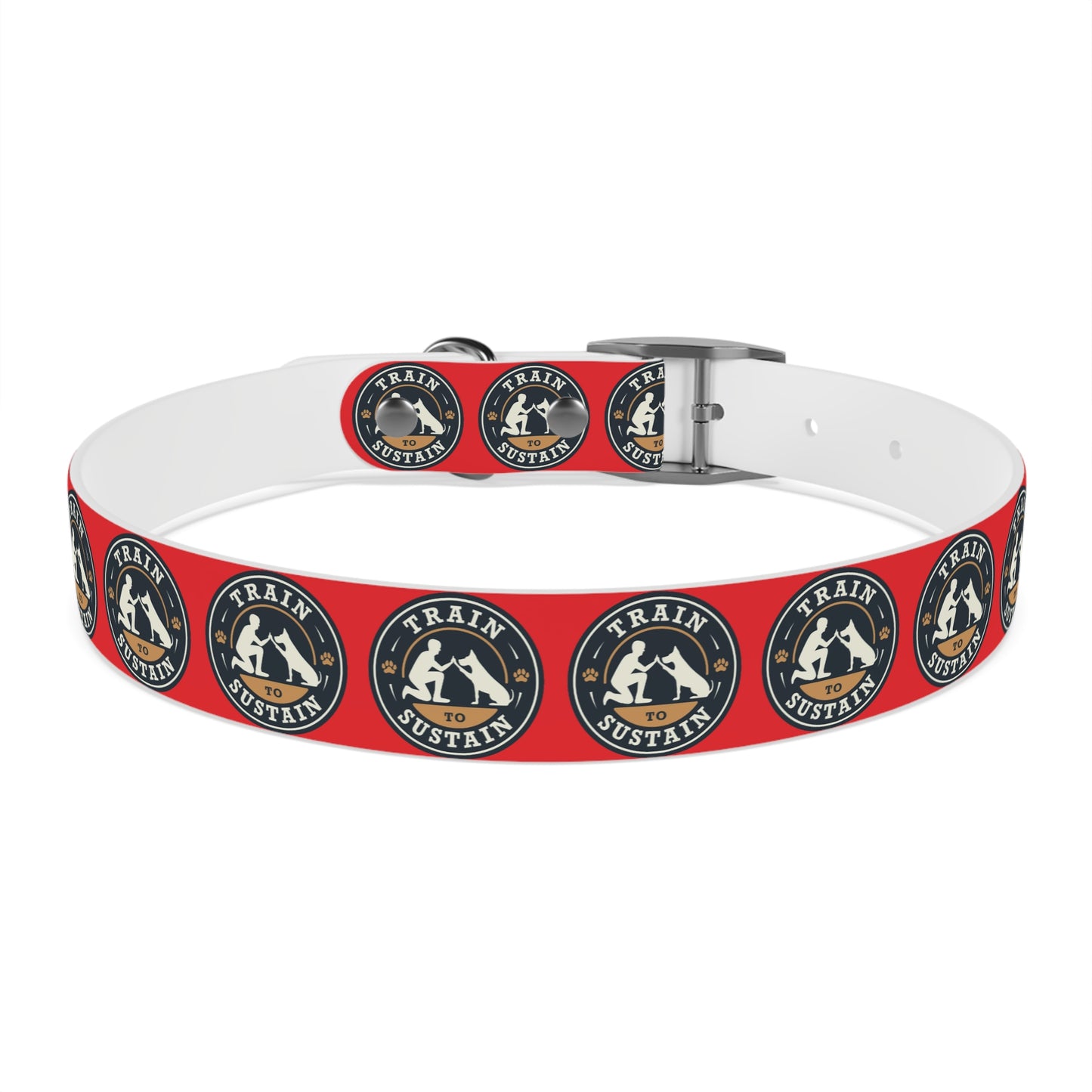 Train to Sustain Design - Dog Collar (Red)