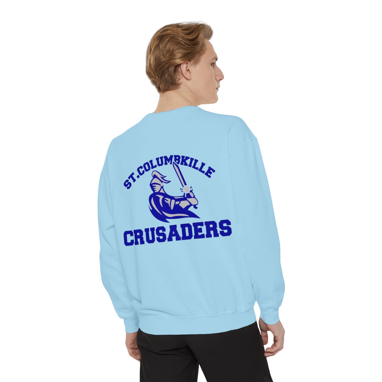 St. Columbkille Crusaders - Unisex Garment-Dyed Sweatshirt