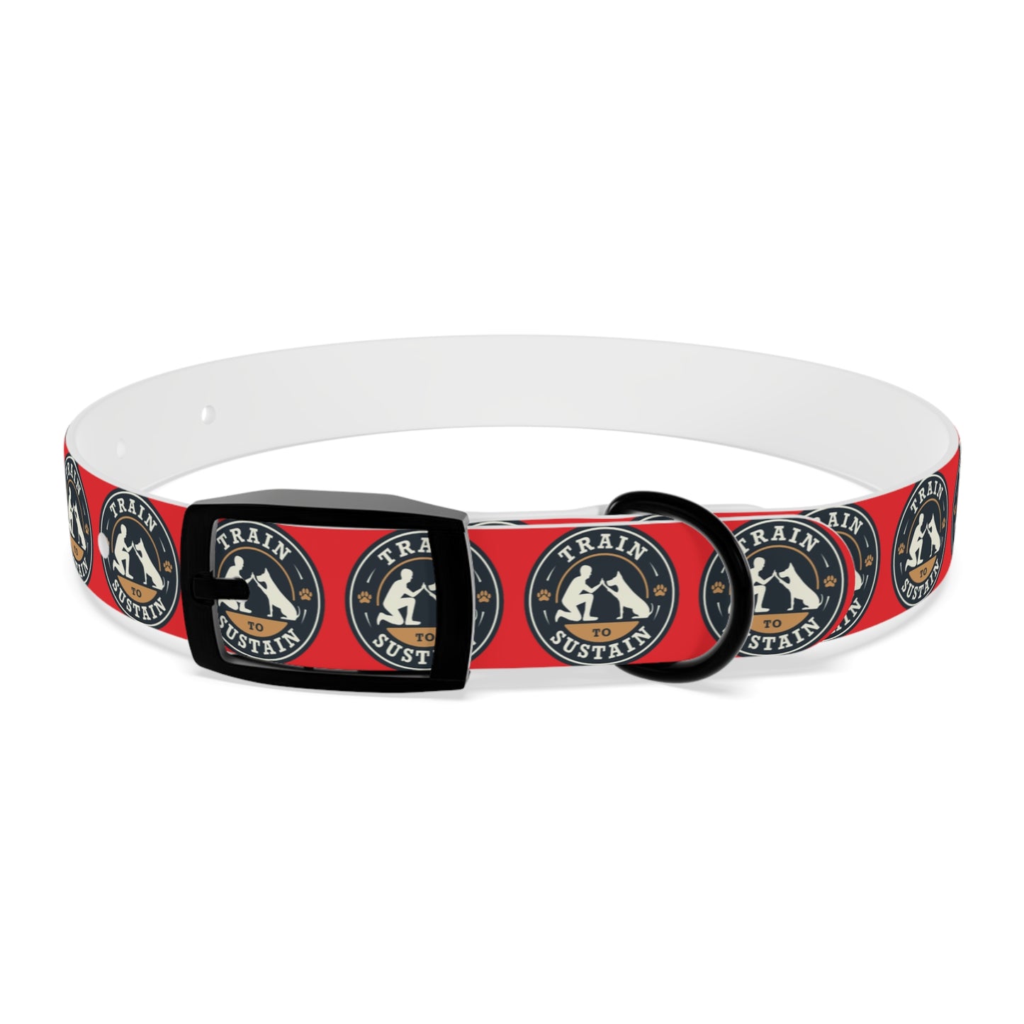 Train to Sustain Design - Dog Collar (Red)