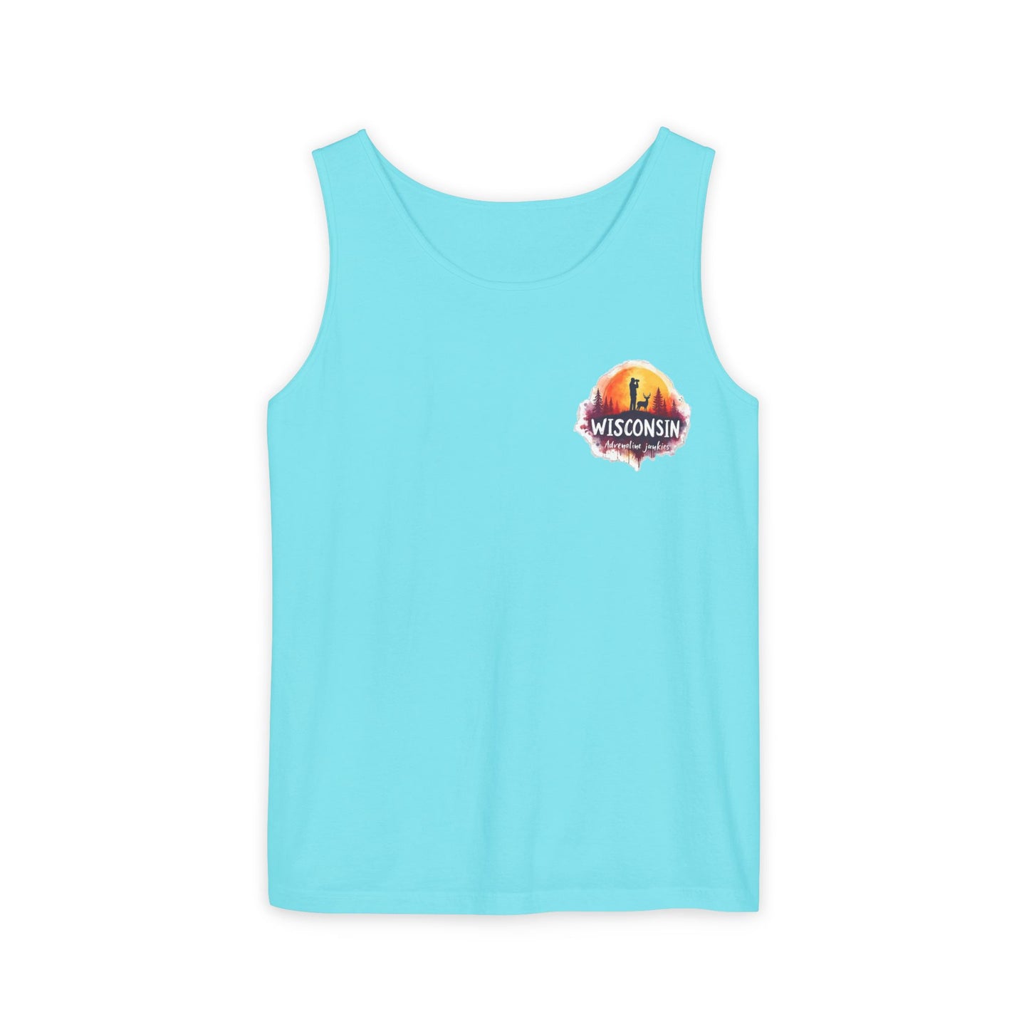 Wisconsin Adrenaline Junkies - Unisex Garment-Dyed Tank Top