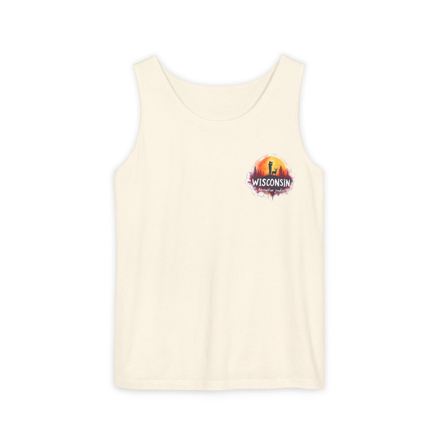 Wisconsin Adrenaline Junkies - Unisex Garment-Dyed Tank Top