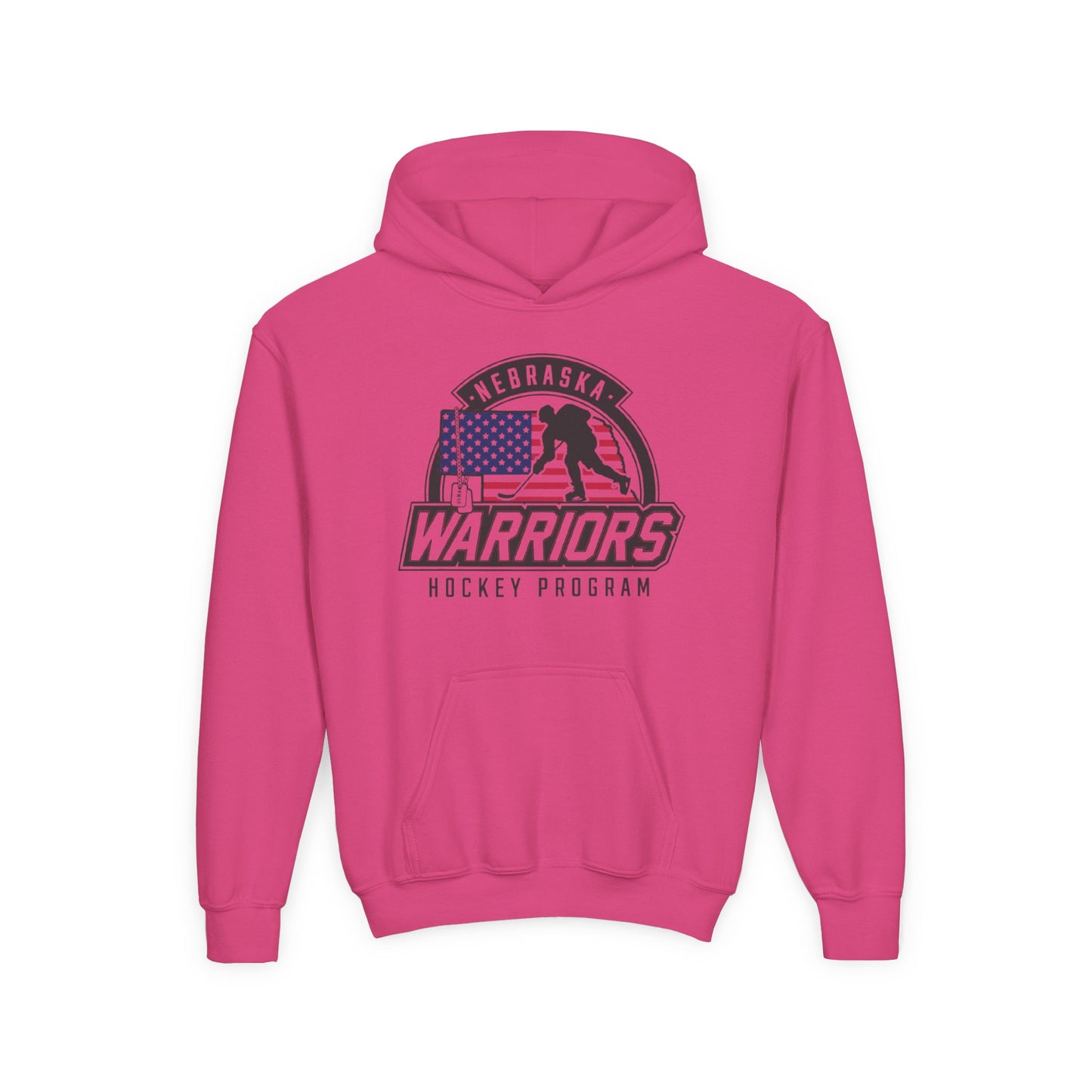 Nebraska Warriors Hockey Program Youth Hooded Sweatshirt