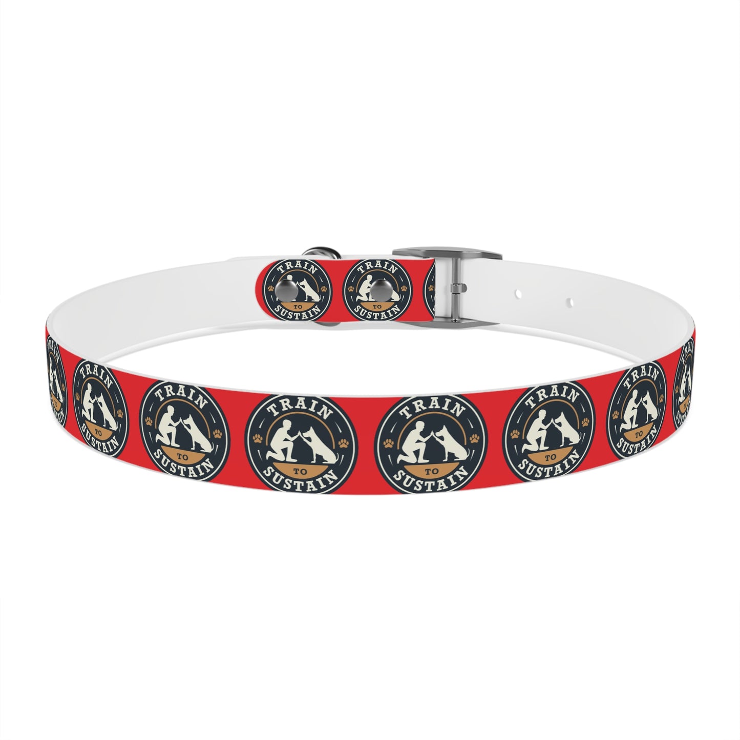 Train to Sustain Design - Dog Collar (Red)
