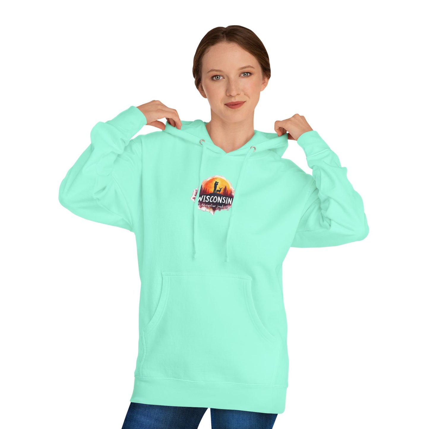 Wisconsin adrenaline junkies - Unisex Hooded Sweatshirt