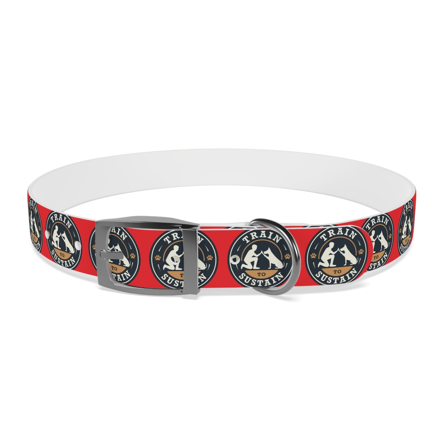 Train to Sustain Design - Dog Collar (Red)