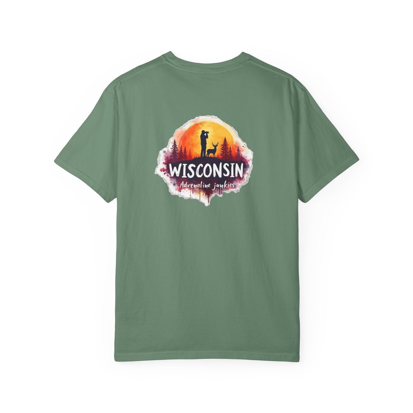 Wisconsin Adrenaline Junkies Unisex Garment-Dyed T-shirt
