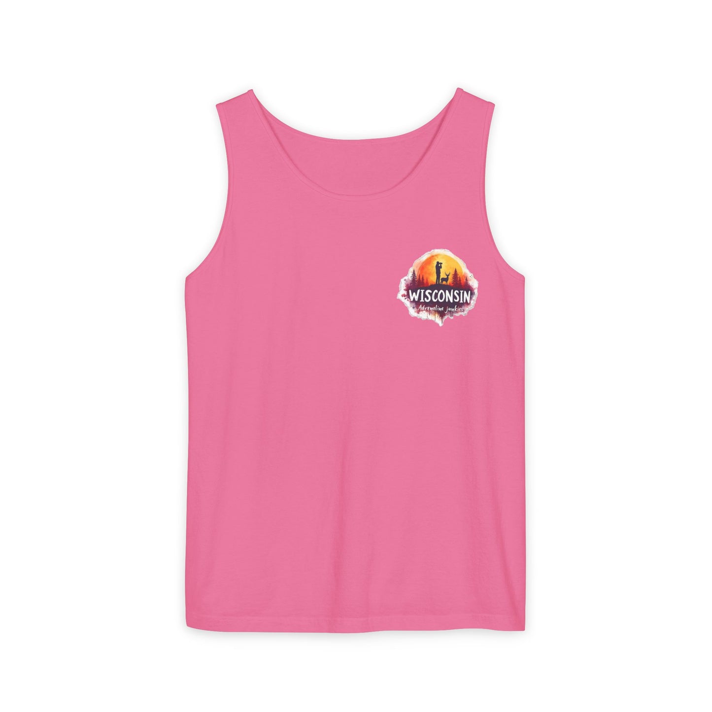 Wisconsin Adrenaline Junkies - Unisex Garment-Dyed Tank Top