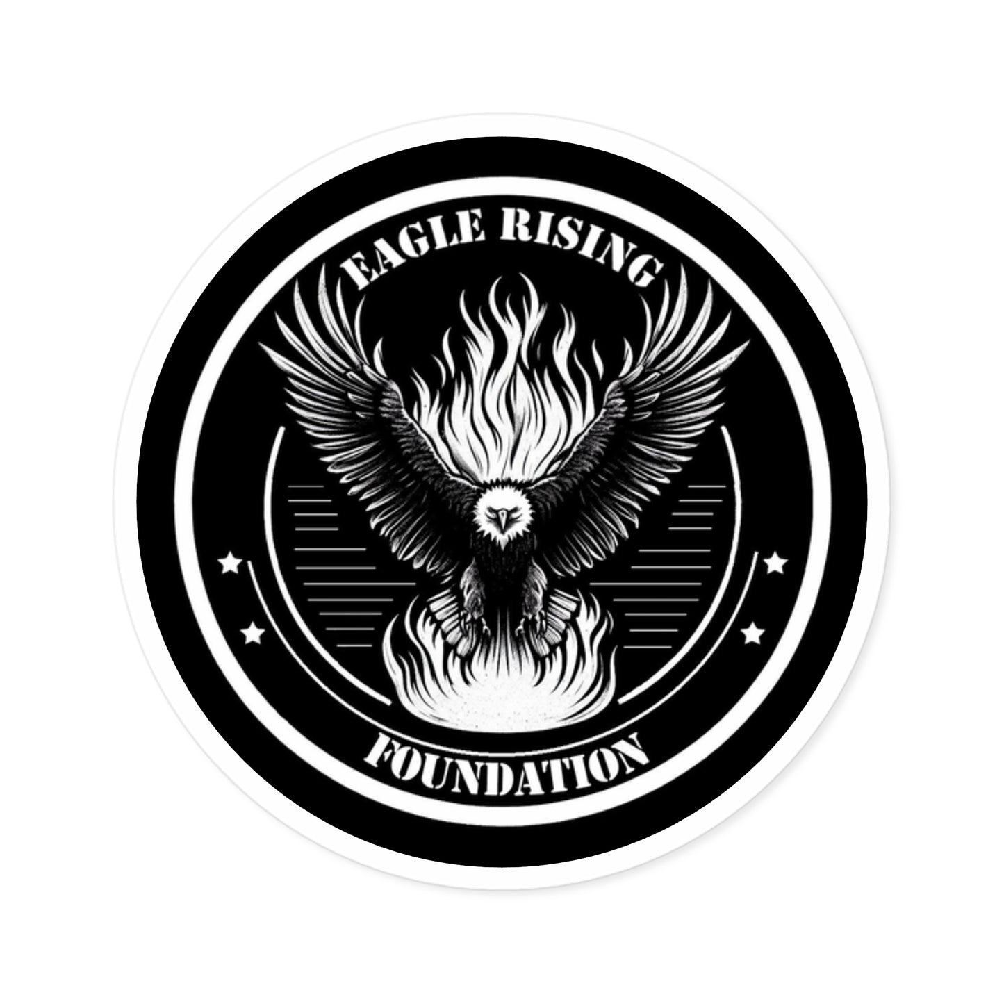 Eagle Rising Foundation Round Sticker