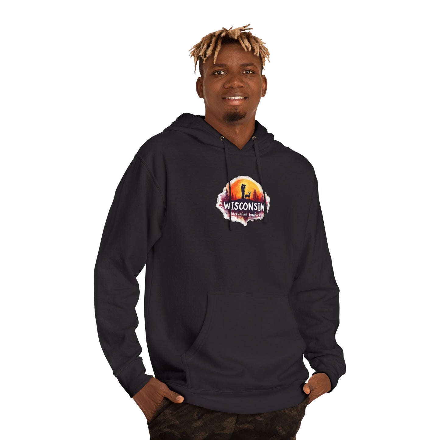Wisconsin adrenaline junkies - Unisex Hooded Sweatshirt