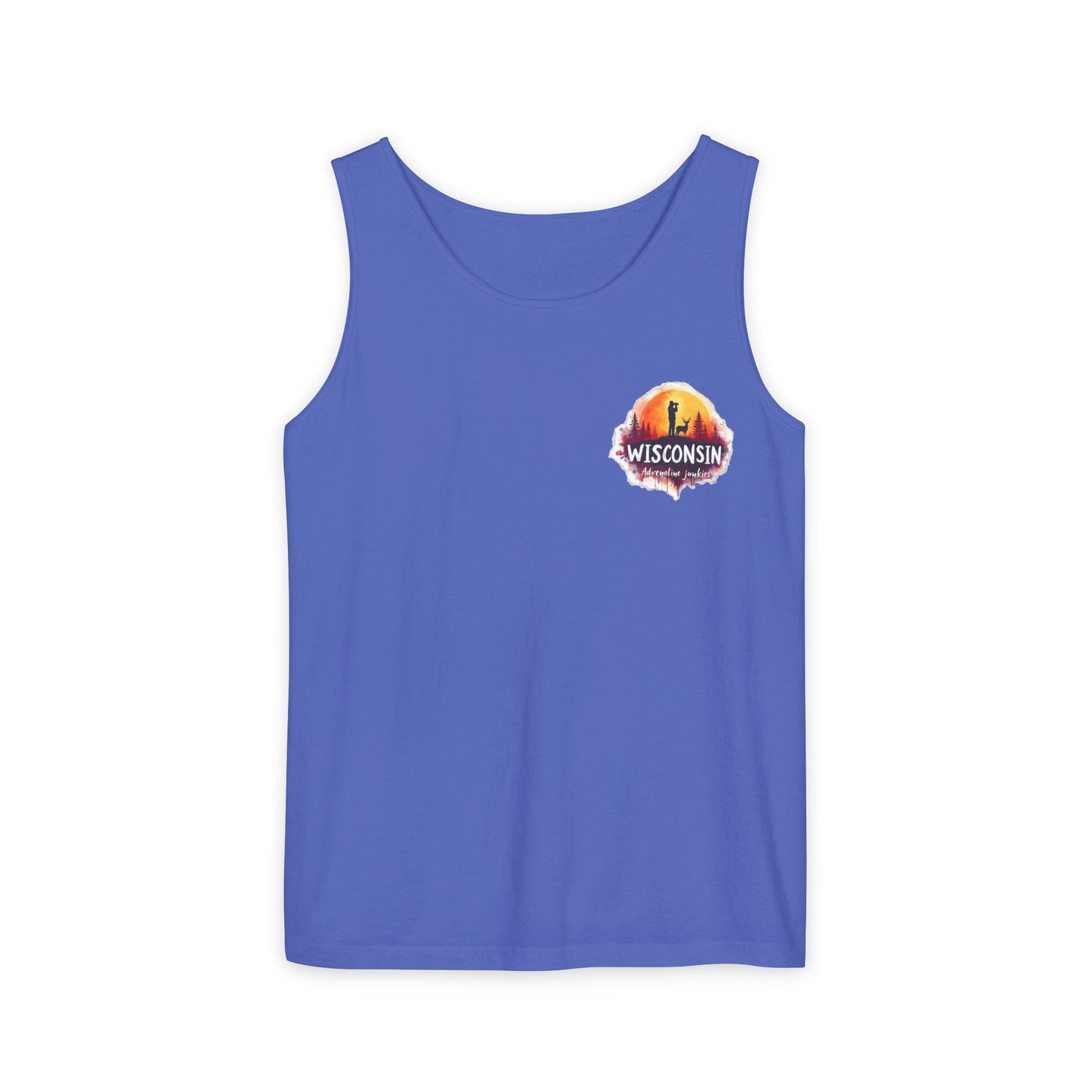 Wisconsin Adrenaline Junkies - Unisex Garment-Dyed Tank Top