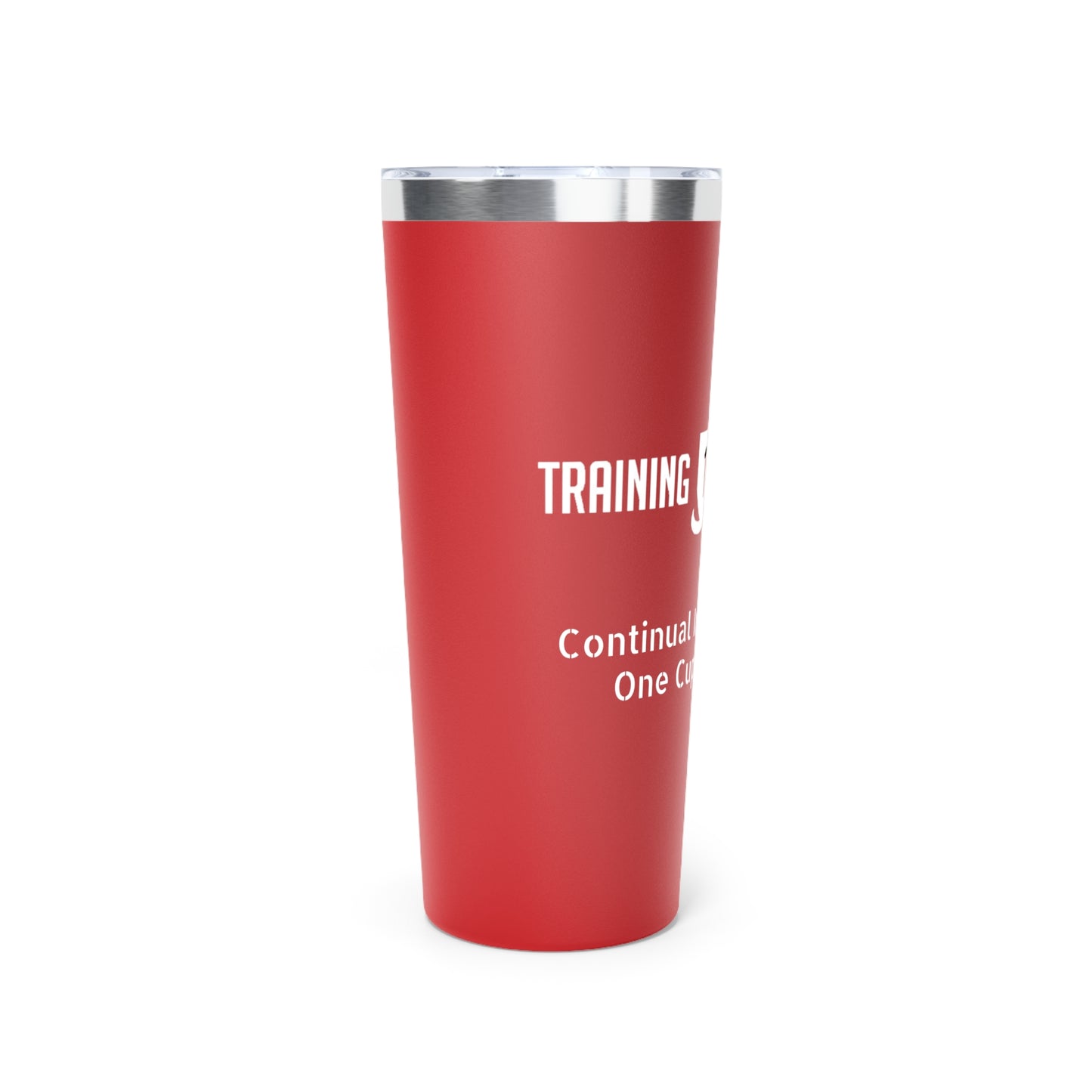 Training 101 Academy Copper Vacuum Insulated Tumbler, 22oz Continual Improvement, One Cup at a Time