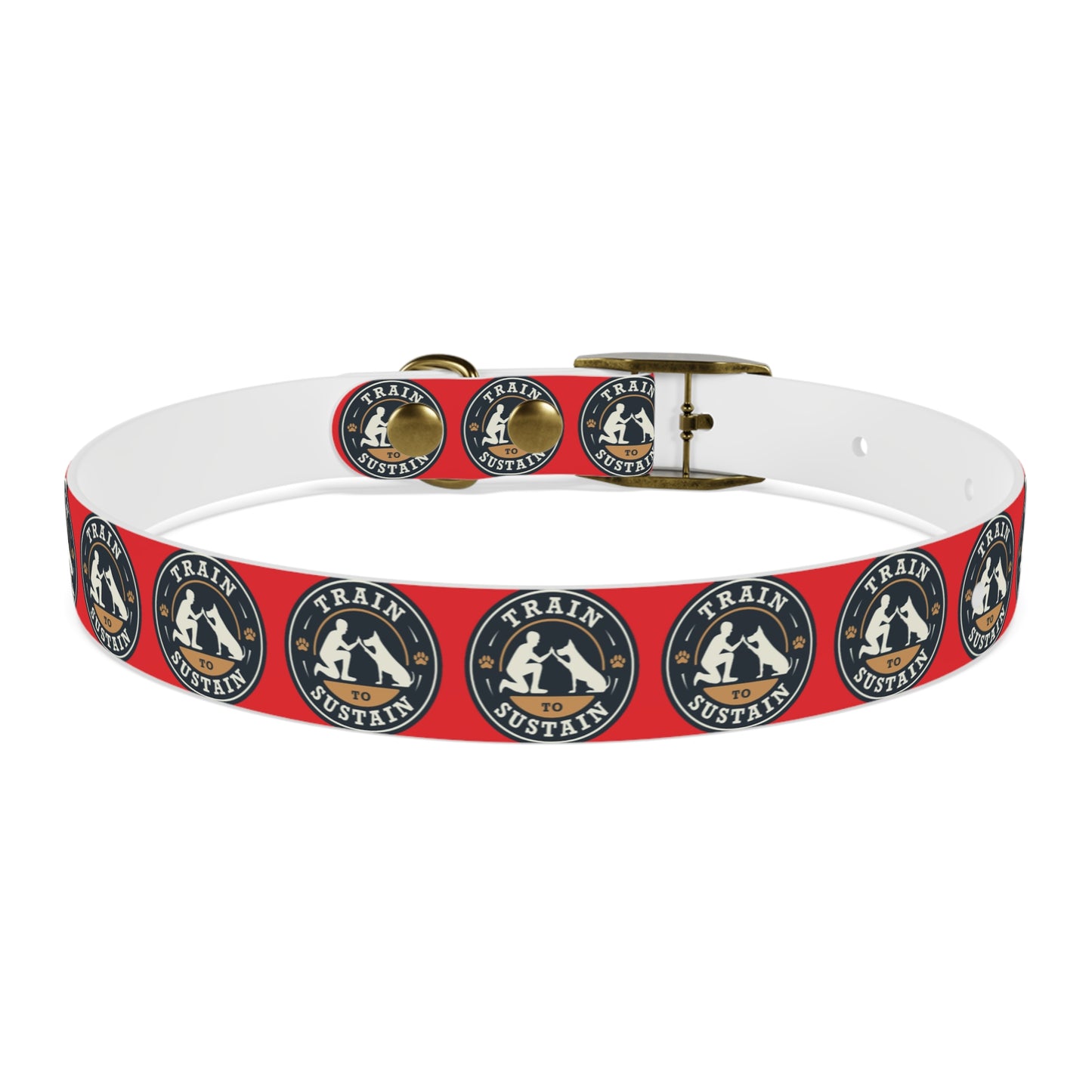 Train to Sustain Design - Dog Collar (Red)