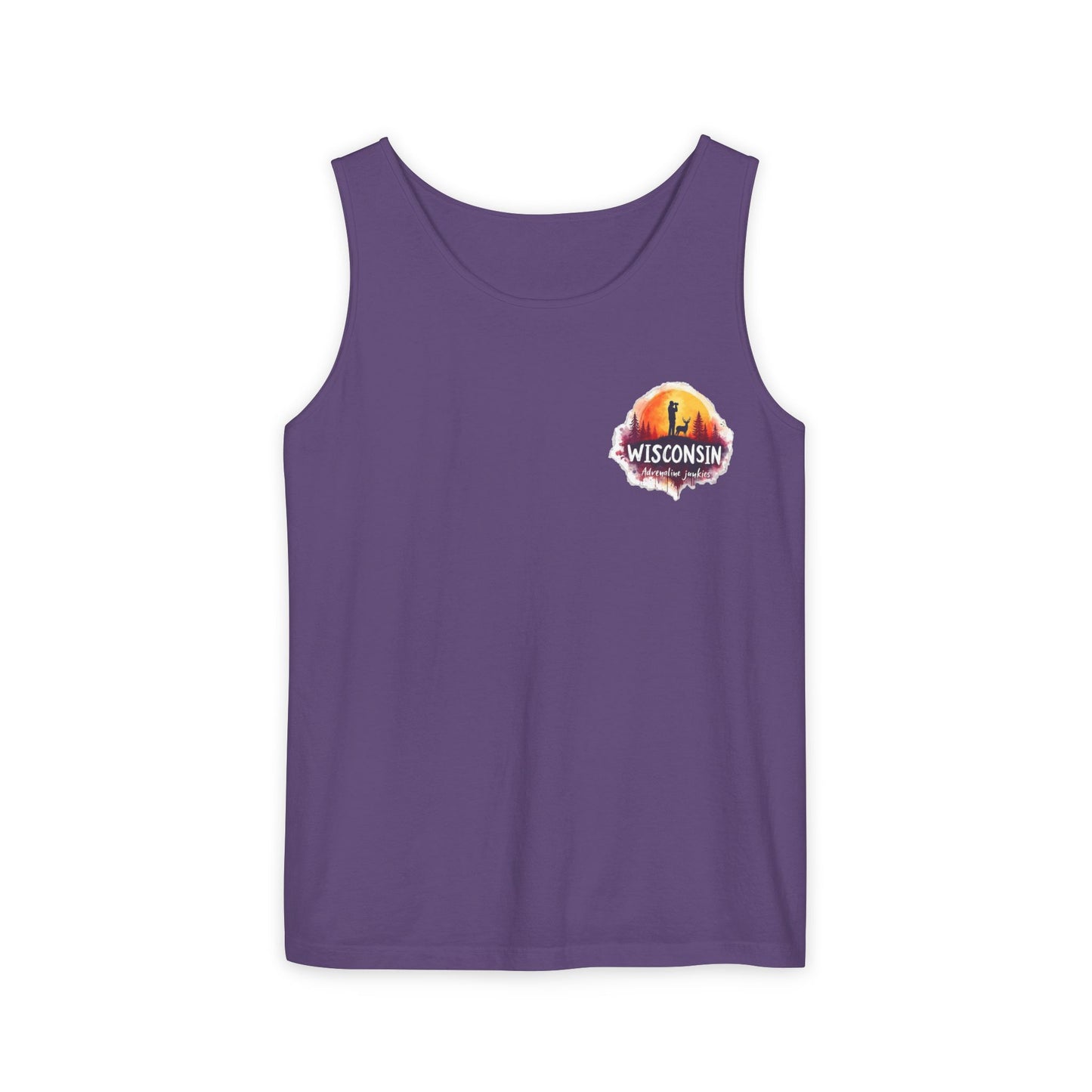 Wisconsin Adrenaline Junkies - Unisex Garment-Dyed Tank Top