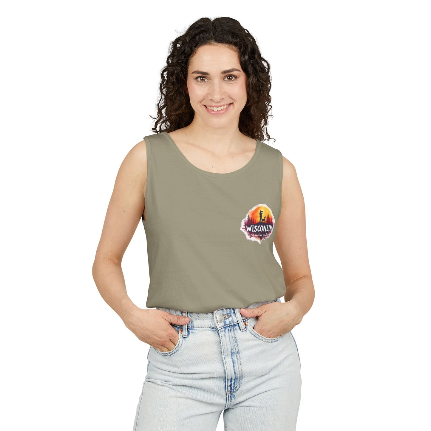 Wisconsin Adrenaline Junkies - Unisex Garment-Dyed Tank Top