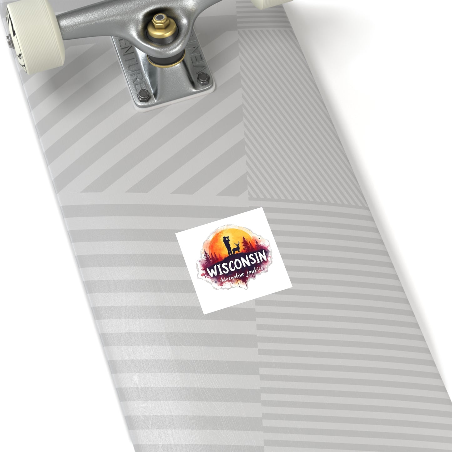 Wisconsin Adrenaline Junkies - Square Stickers, Indoor\Outdoor