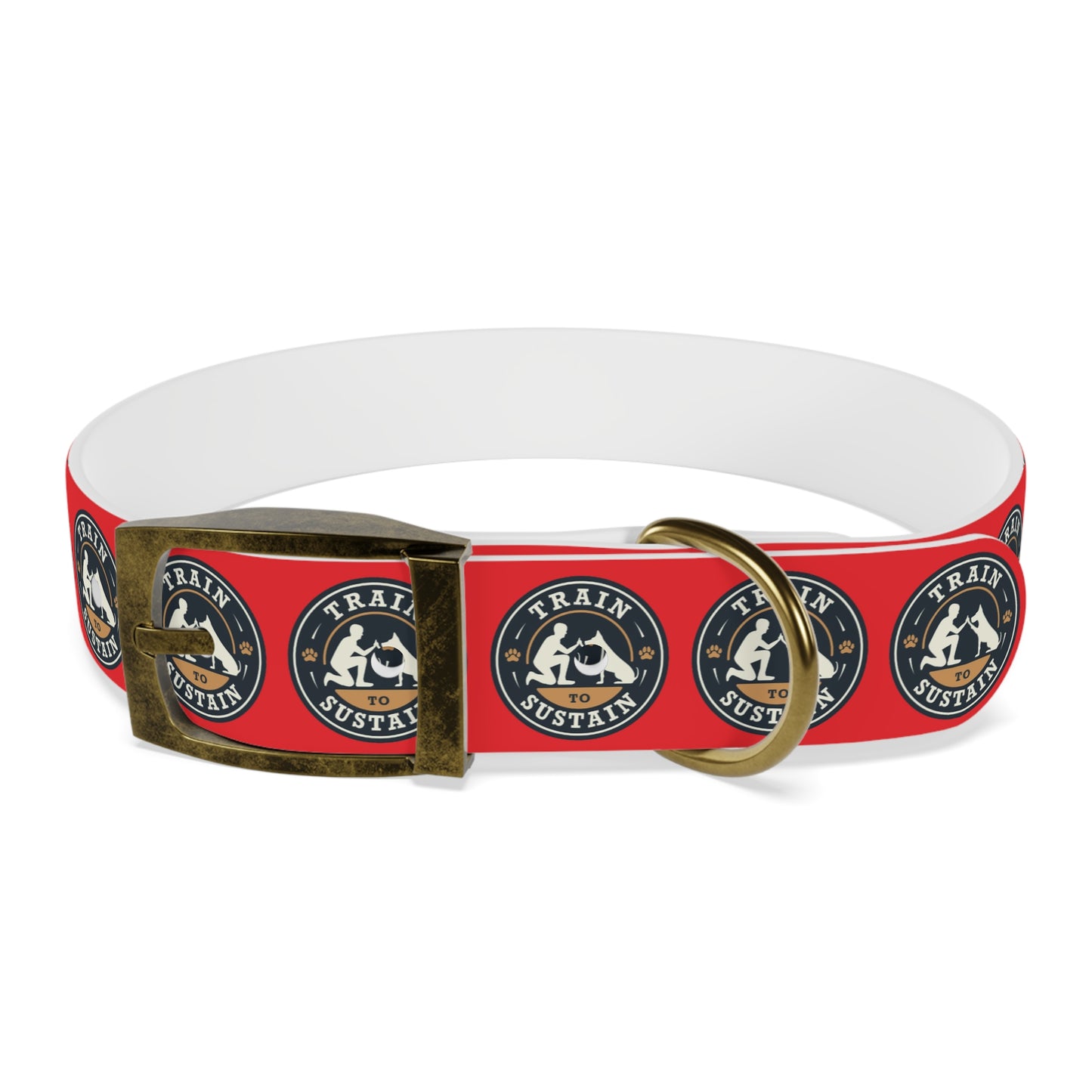 Train to Sustain Design - Dog Collar (Red)