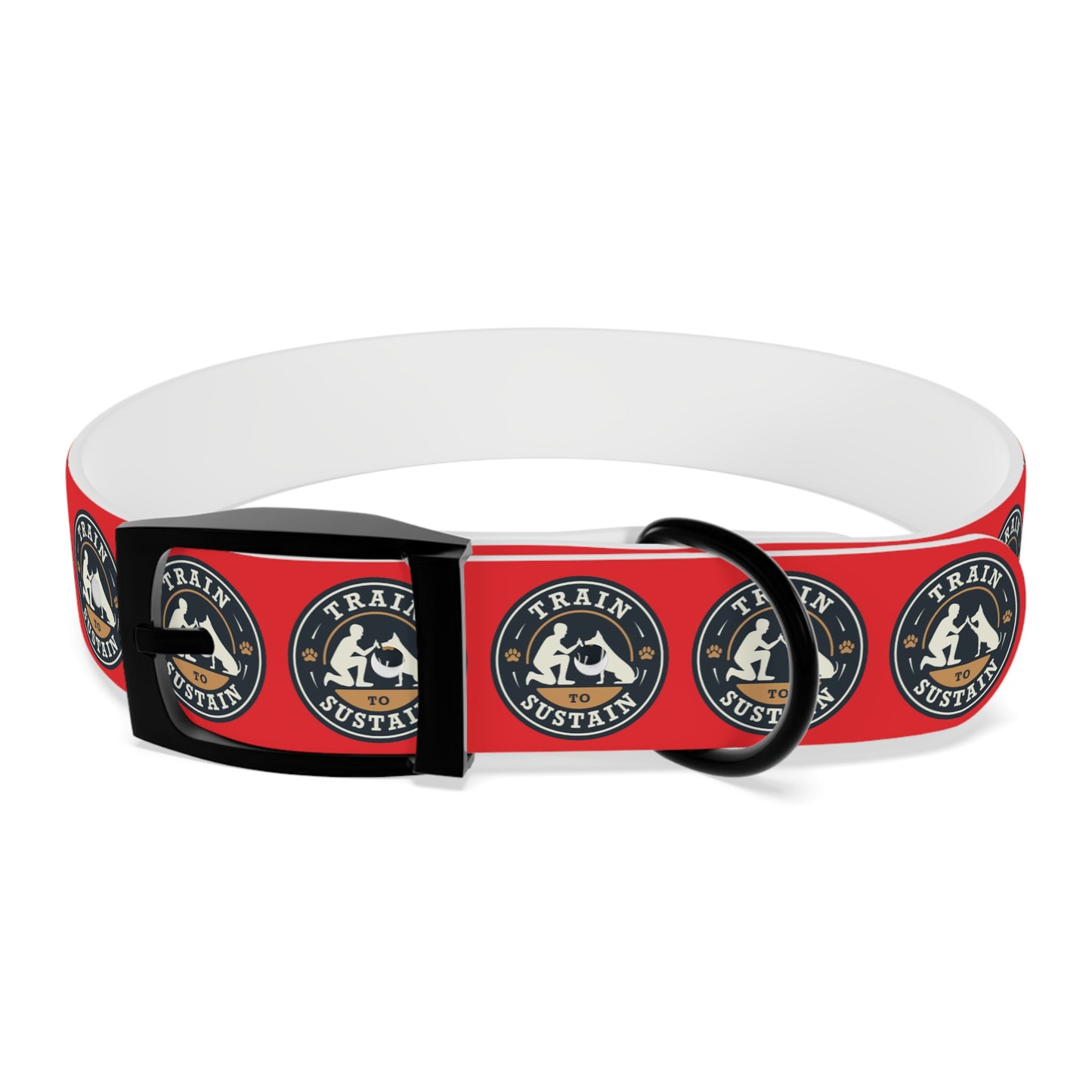 Train to Sustain Design - Dog Collar (Red)