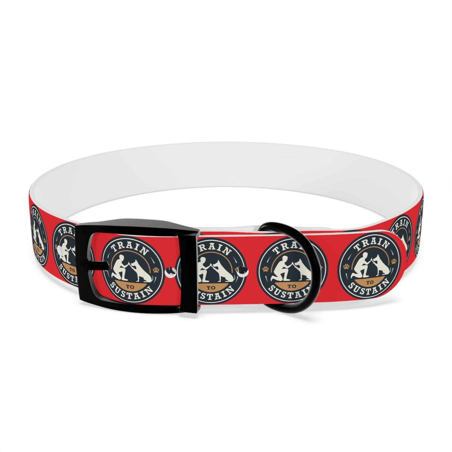 Train to Sustain Design - Dog Collar (Red)