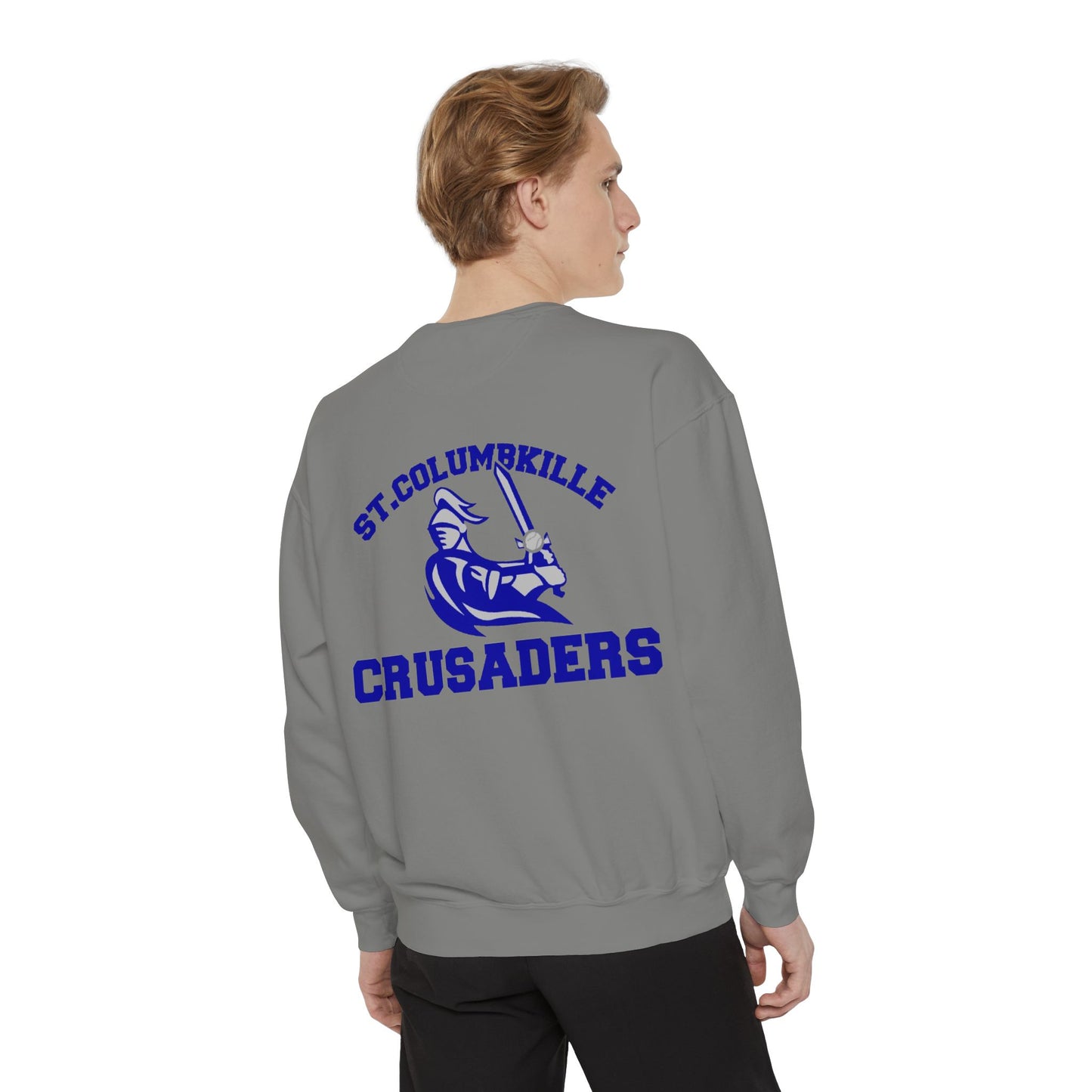 St. Columbkille Crusaders - Unisex Garment-Dyed Sweatshirt