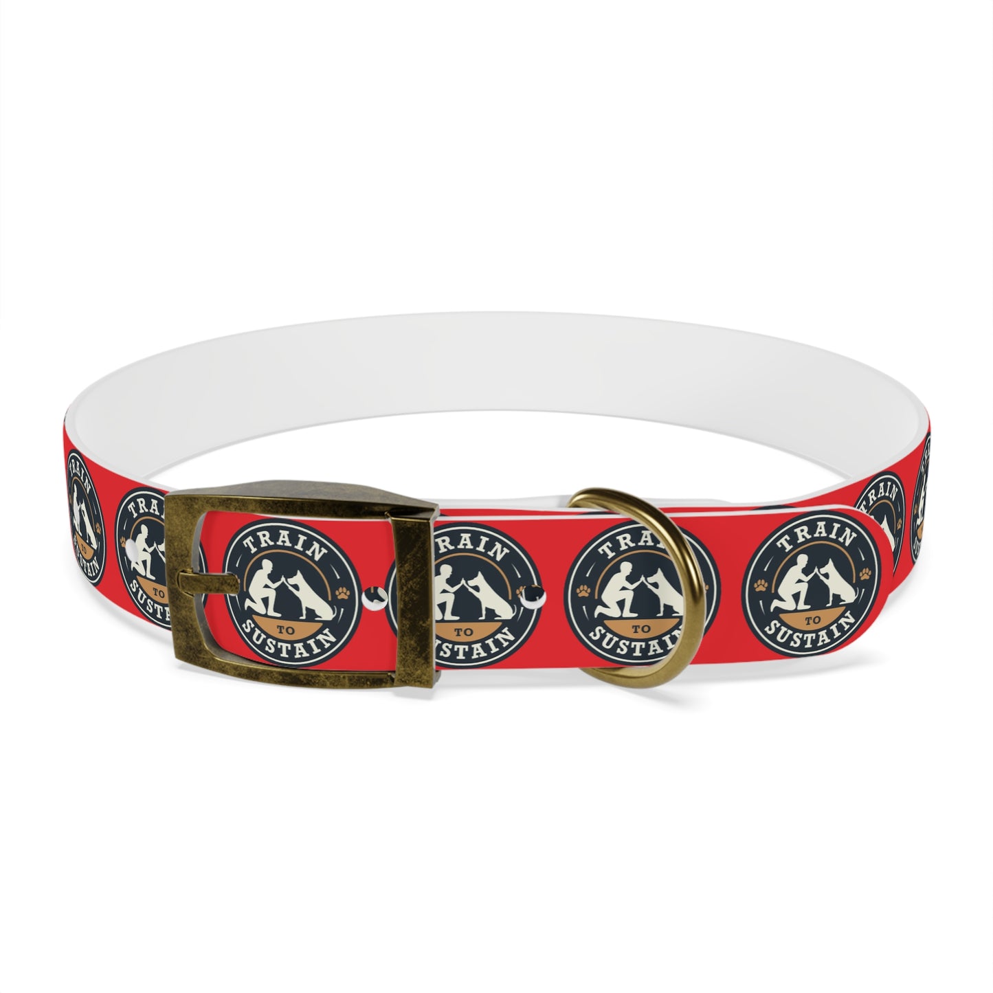 Train to Sustain Design - Dog Collar (Red)