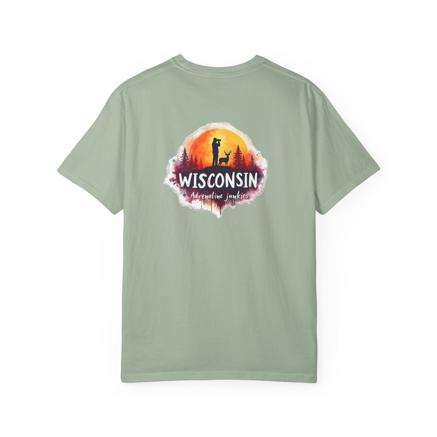 Wisconsin Adrenaline Junkies Unisex Garment-Dyed T-shirt