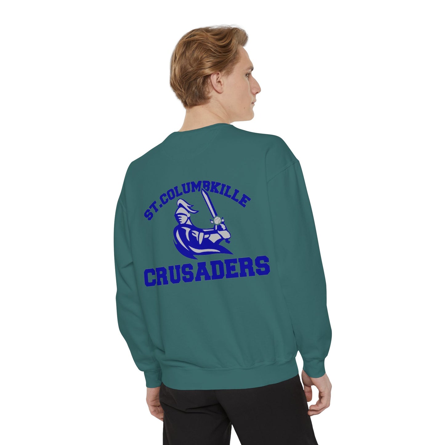 St. Columbkille Crusaders - Unisex Garment-Dyed Sweatshirt