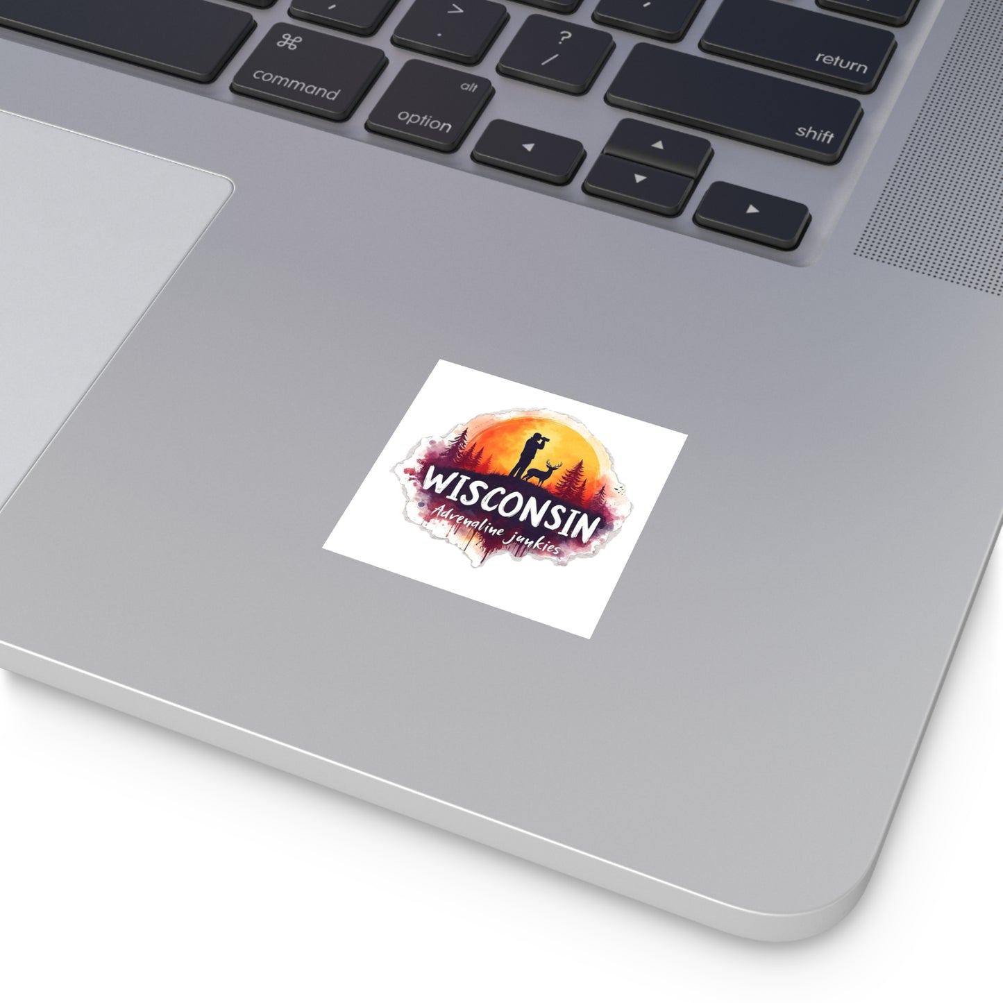 Wisconsin Adrenaline Junkies - Square Stickers, Indoor\Outdoor