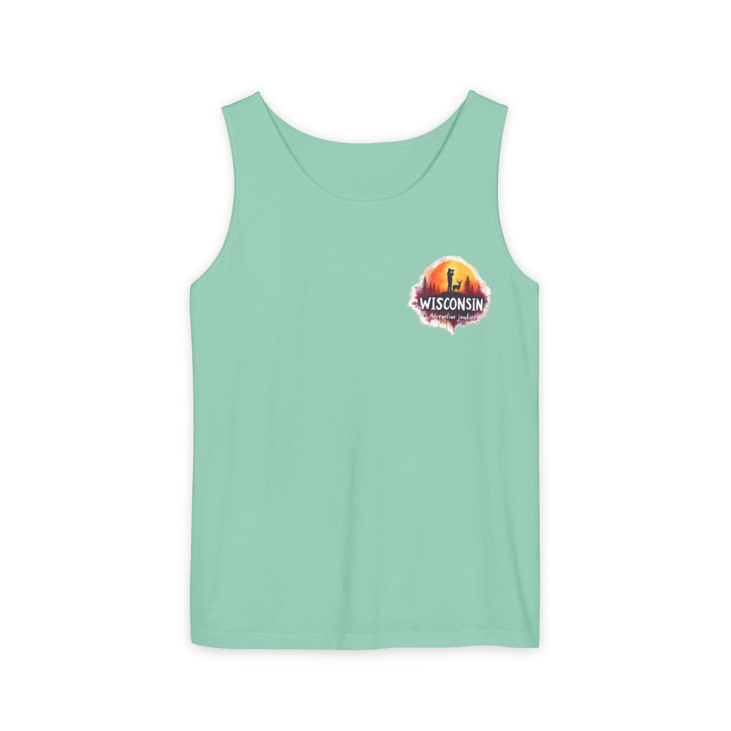 Wisconsin Adrenaline Junkies - Unisex Garment-Dyed Tank Top