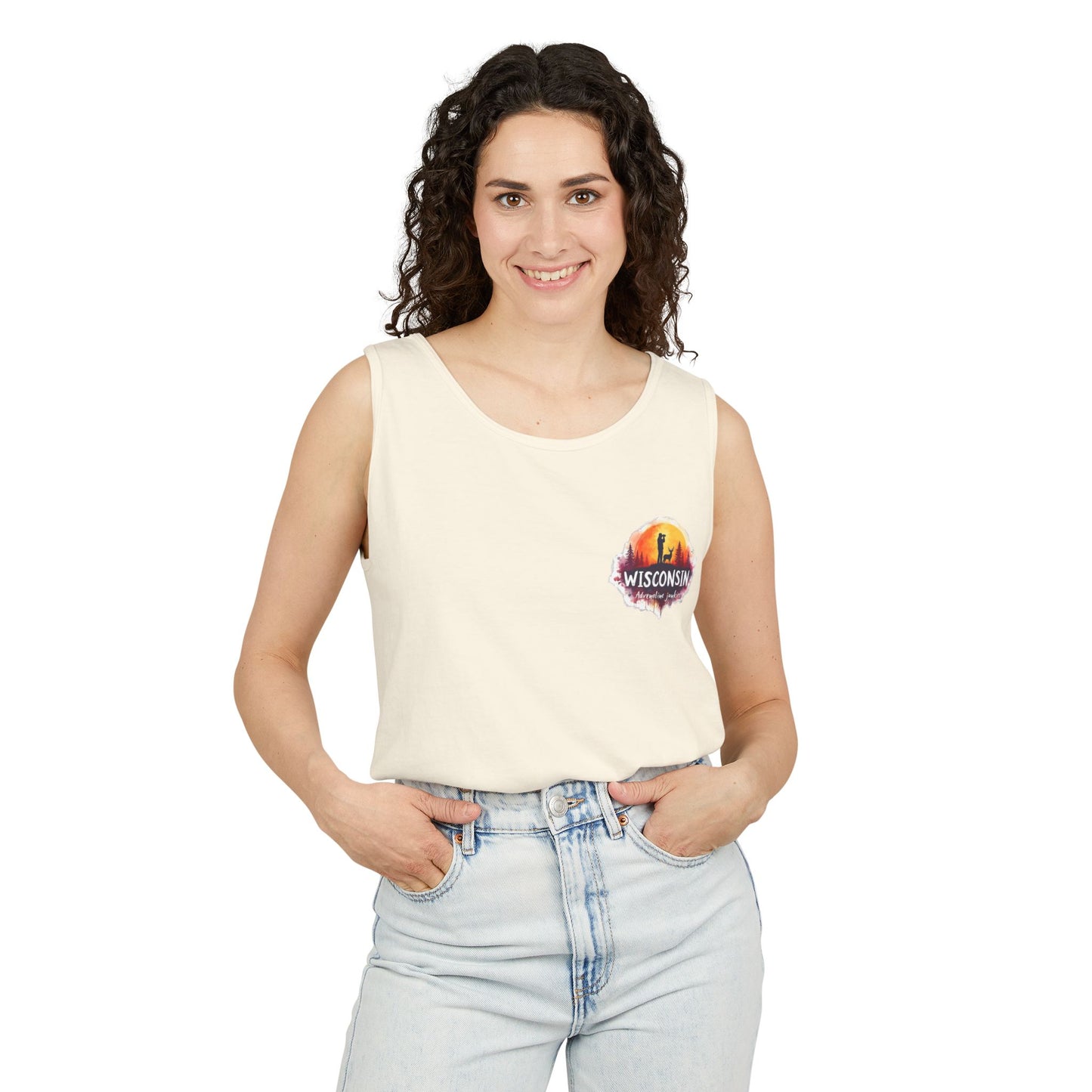 Wisconsin Adrenaline Junkies - Unisex Garment-Dyed Tank Top