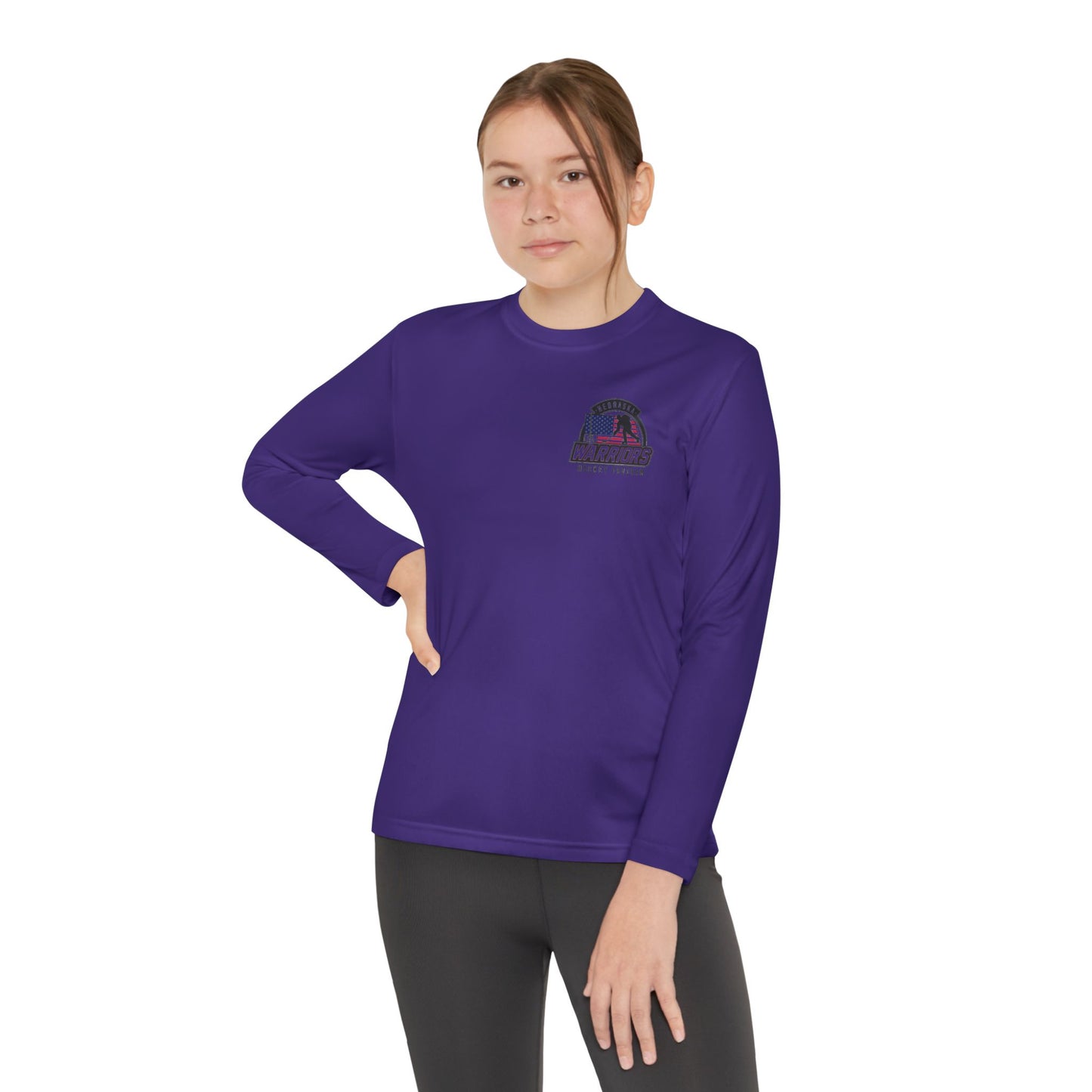 Nebraska Warriors Hockey Program Long Sleeve Tee Youth