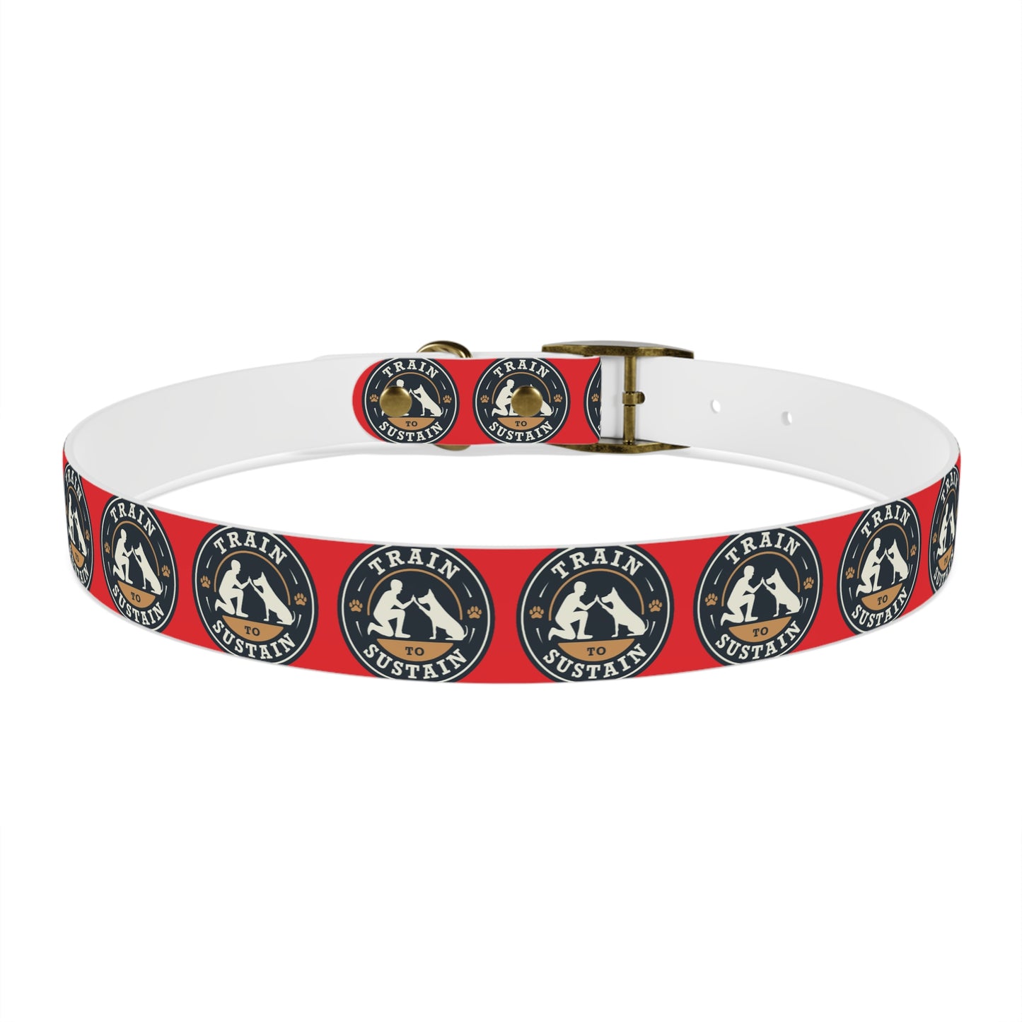 Train to Sustain Design - Dog Collar (Red)