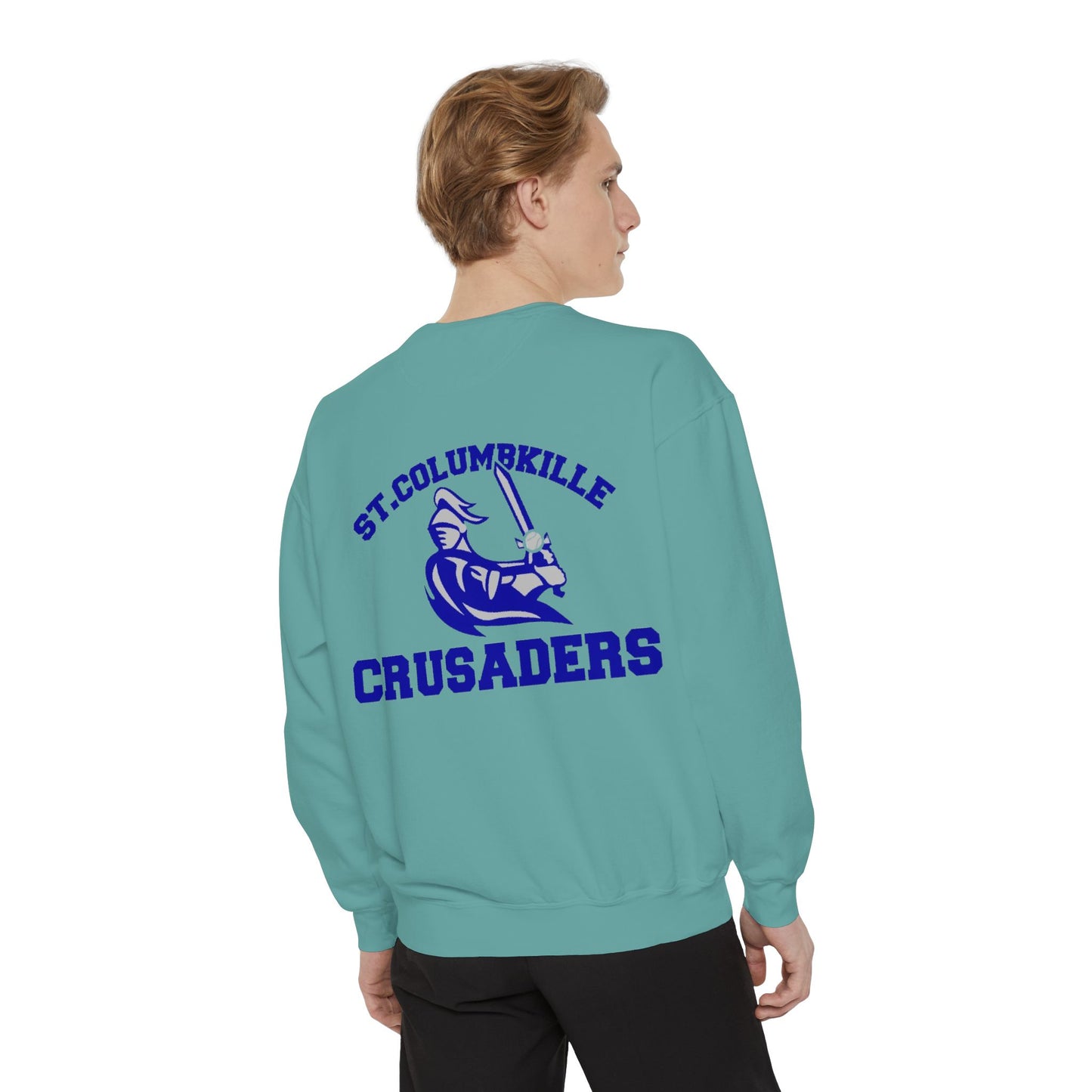 St. Columbkille Crusaders - Unisex Garment-Dyed Sweatshirt