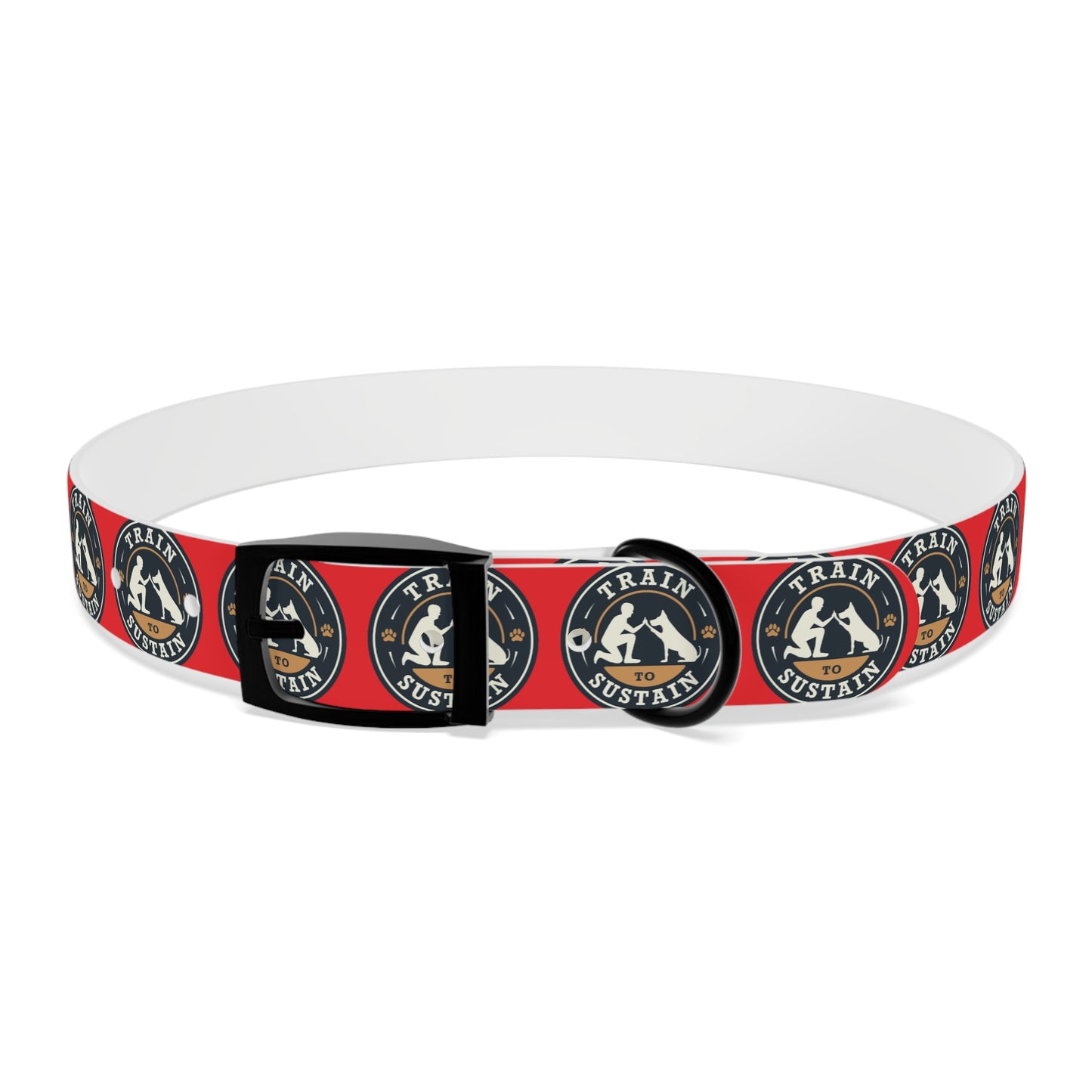 Train to Sustain Design - Dog Collar (Red)