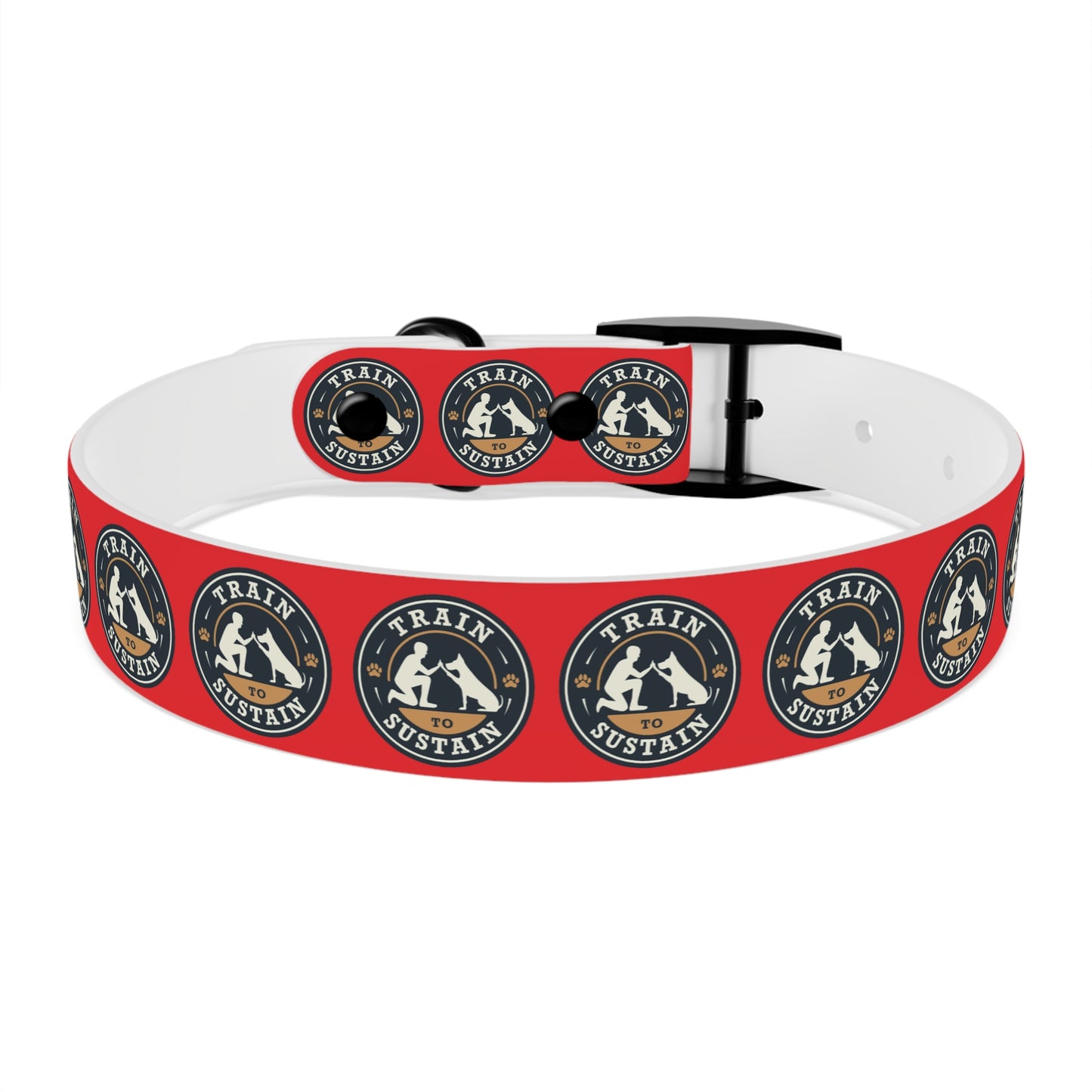 Train to Sustain Design - Dog Collar (Red)