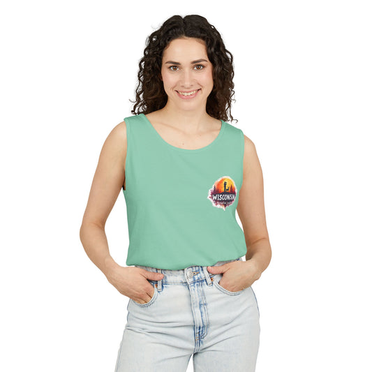 Wisconsin Adrenaline Junkies - Unisex Garment-Dyed Tank Top