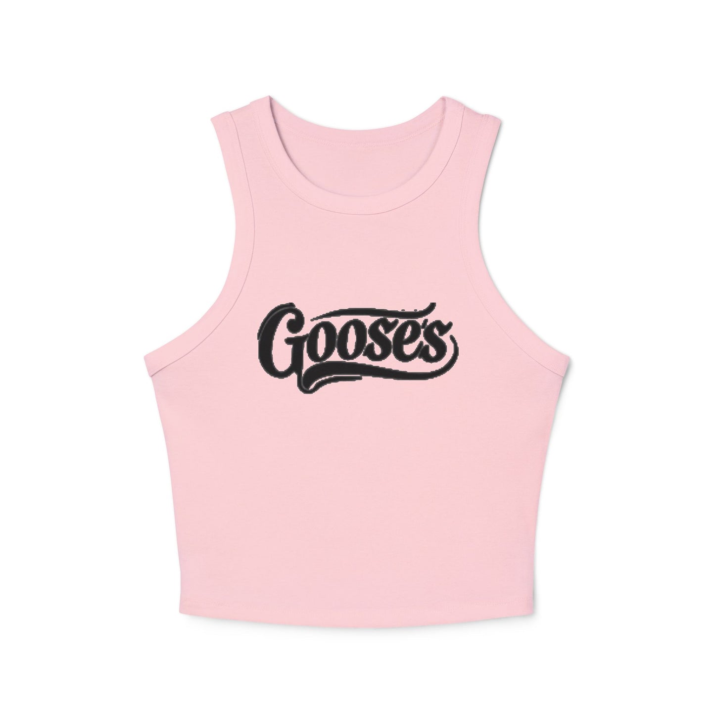 Goose's Women's Micro Rib Racer Tank Top