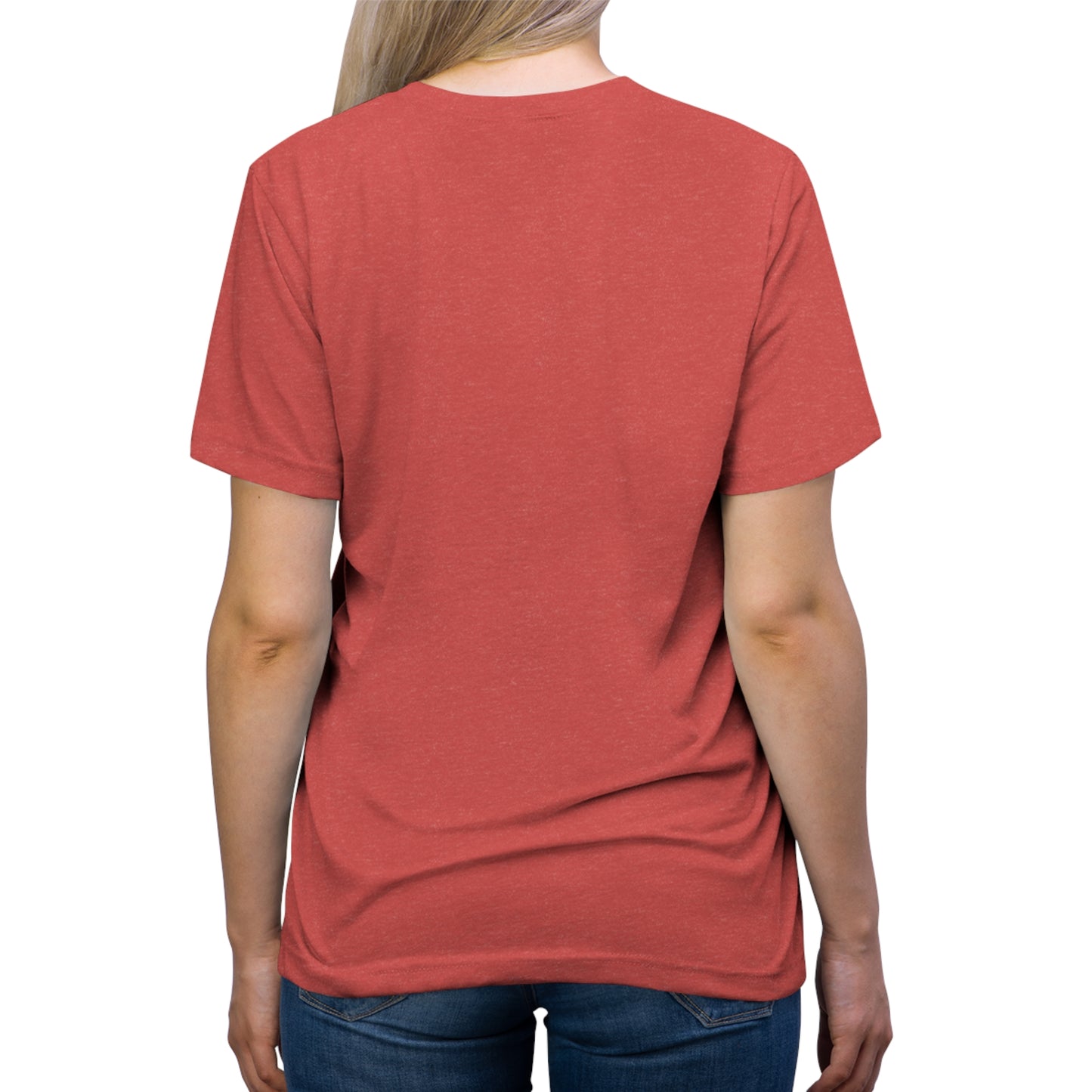 Label in neck - Template - Unisex Triblend Tee